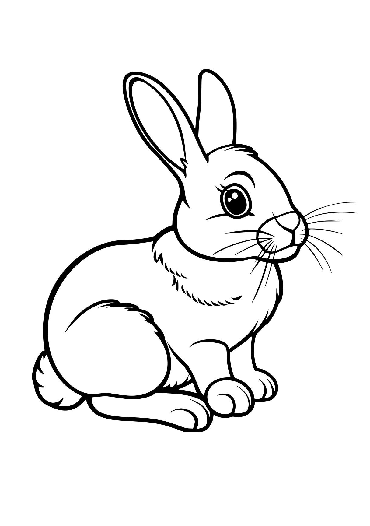 rabbit coloring page rabbit, bunny, illustrator, bunzo, free downloads