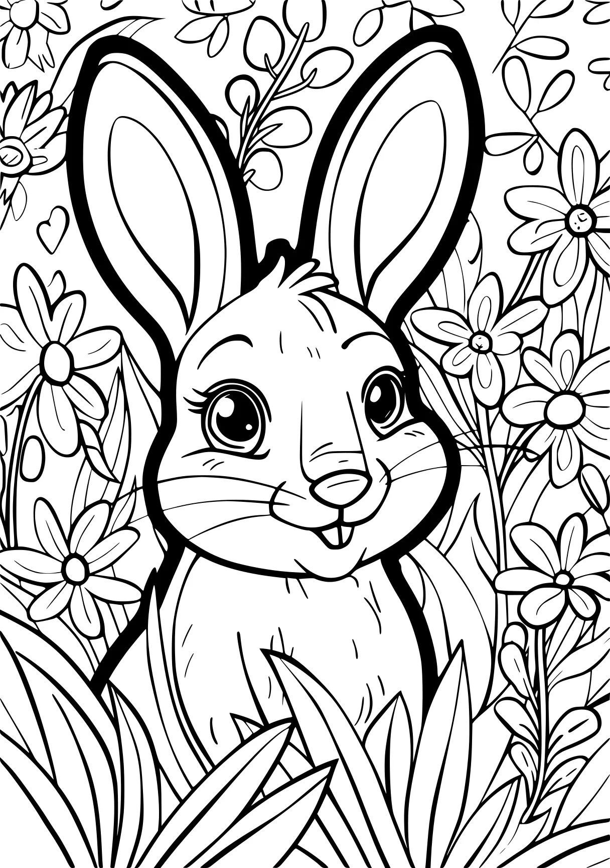 spring coloring sheets rabbit, bunny, eevee, free page downloads