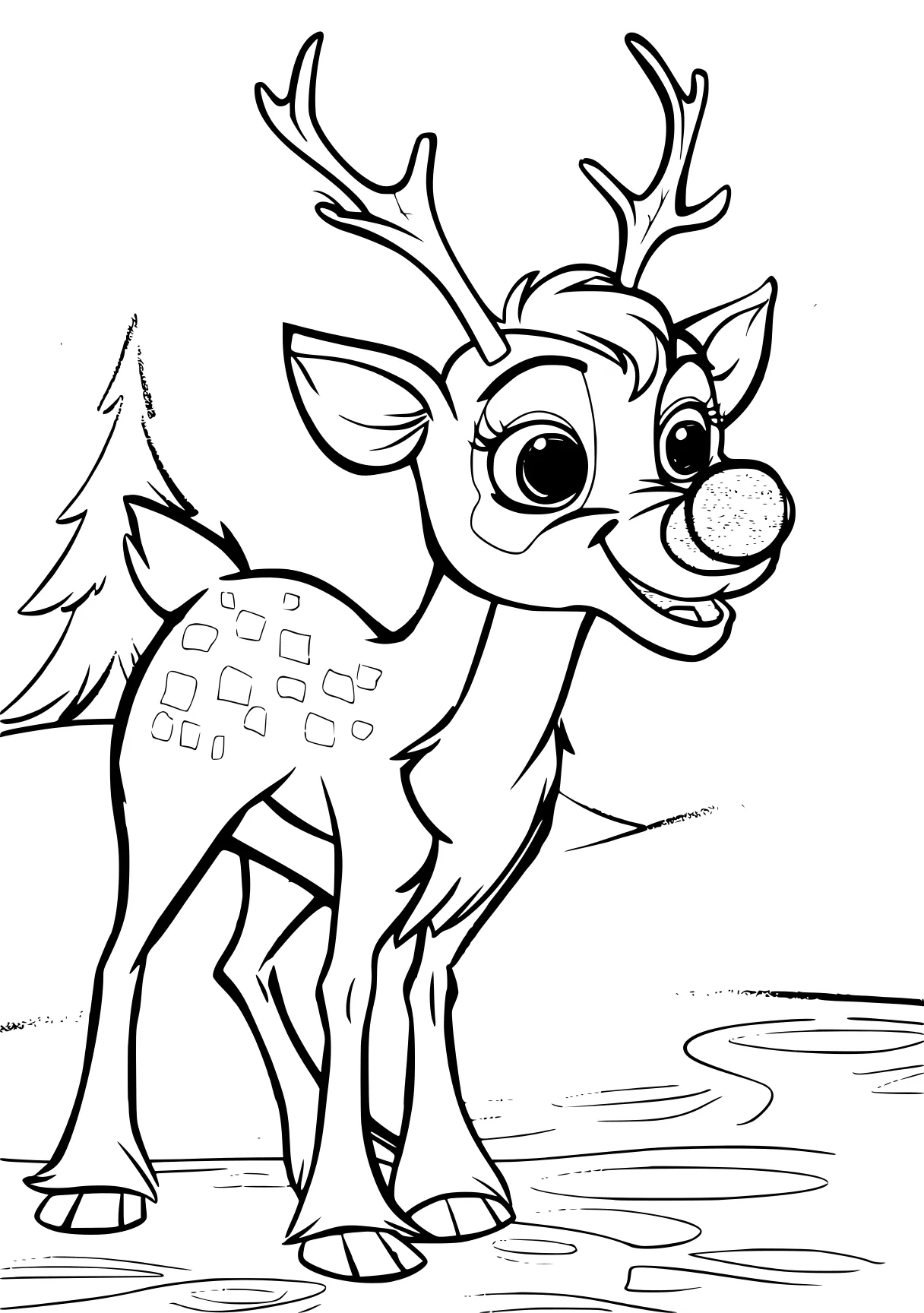 rudolph the red nosed reindeer coloring pages deer, rudolph, reindeer, bambi, moose, free page downloads