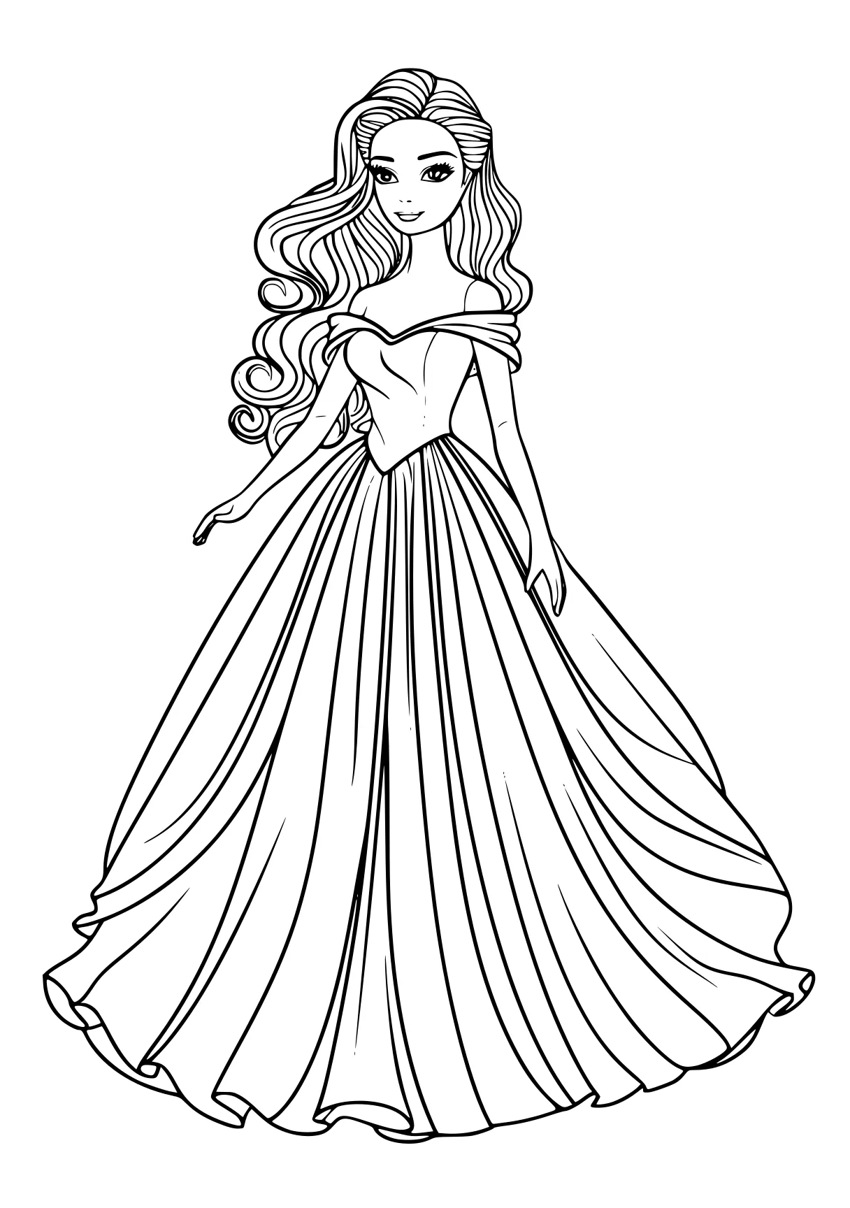 barbie coloring pages printable rapunzel, princess, ariel, jasmine, free page downloads