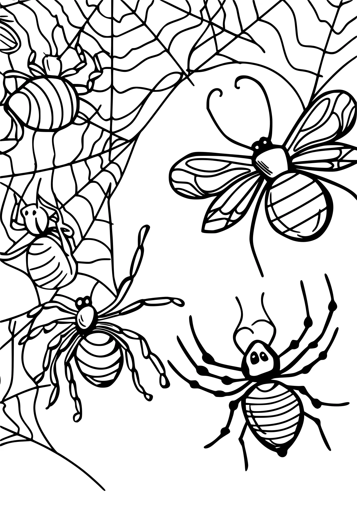 coloring pages insects insects, bee, bugs, free page downloads