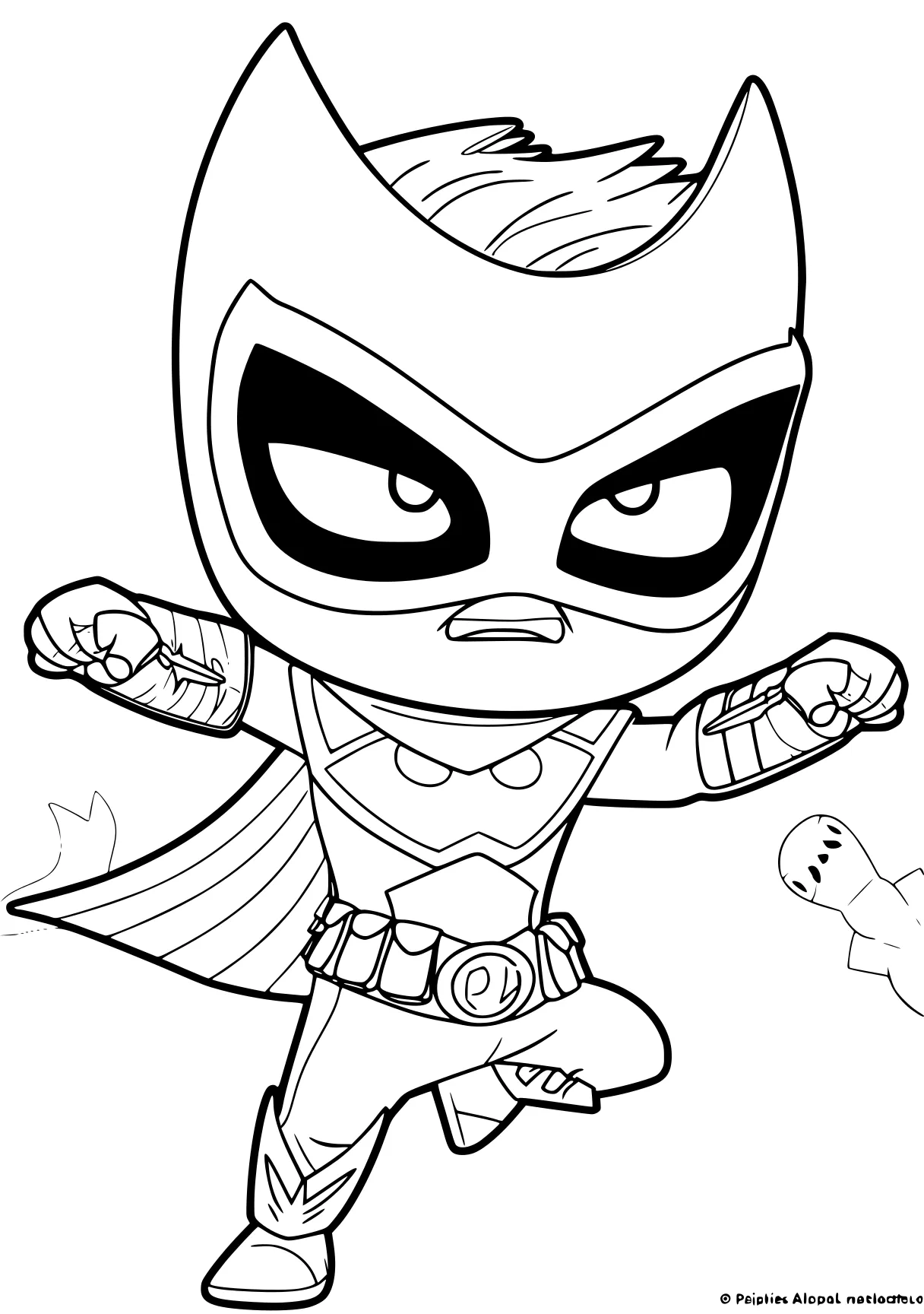 pj mask colouring pages bat, robin, superhero, jiren, wolverine, free coloring page downloads