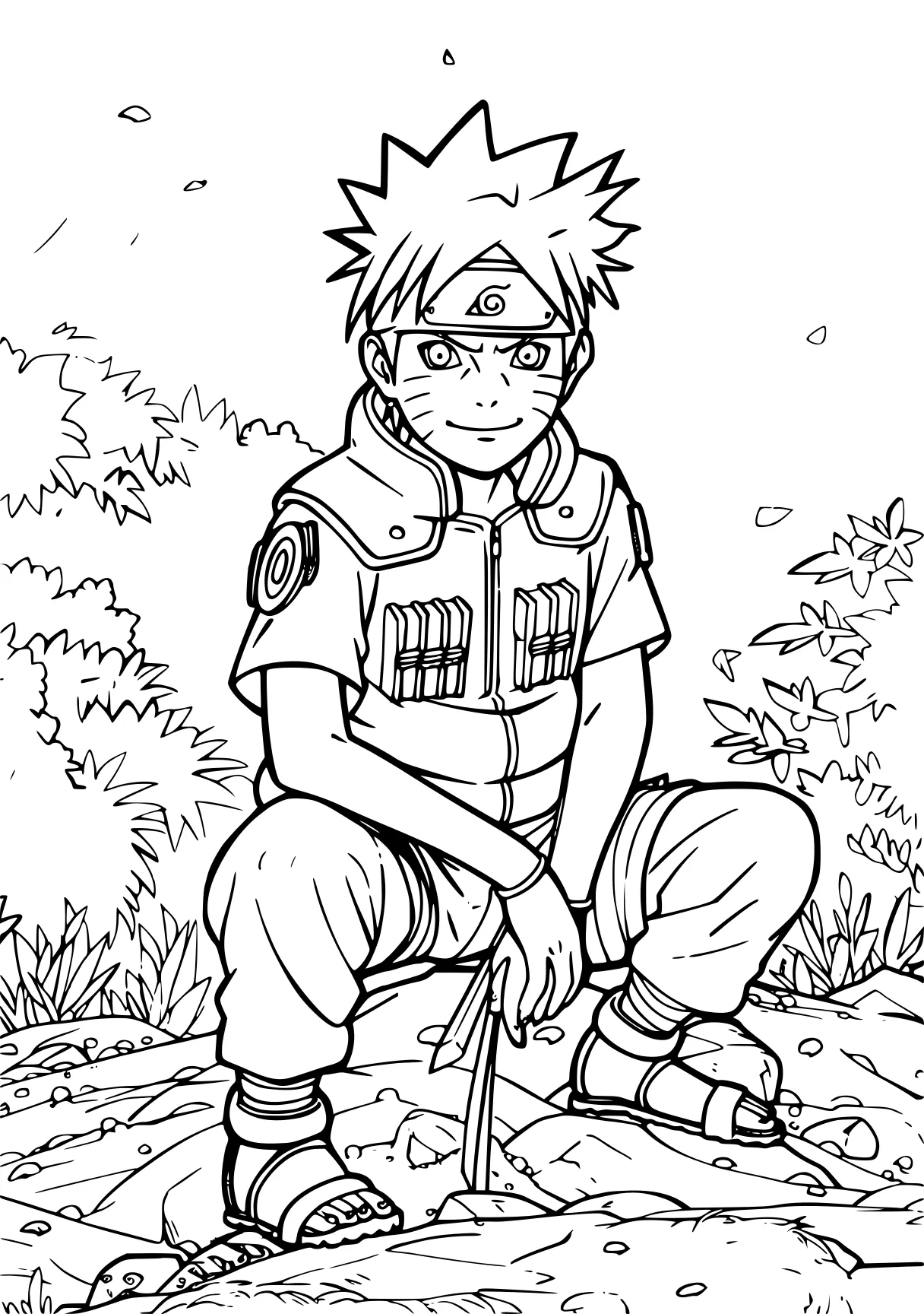 coloring pages naruto naruto, kakashi, tanjiro, boruto, ash, free page downloads