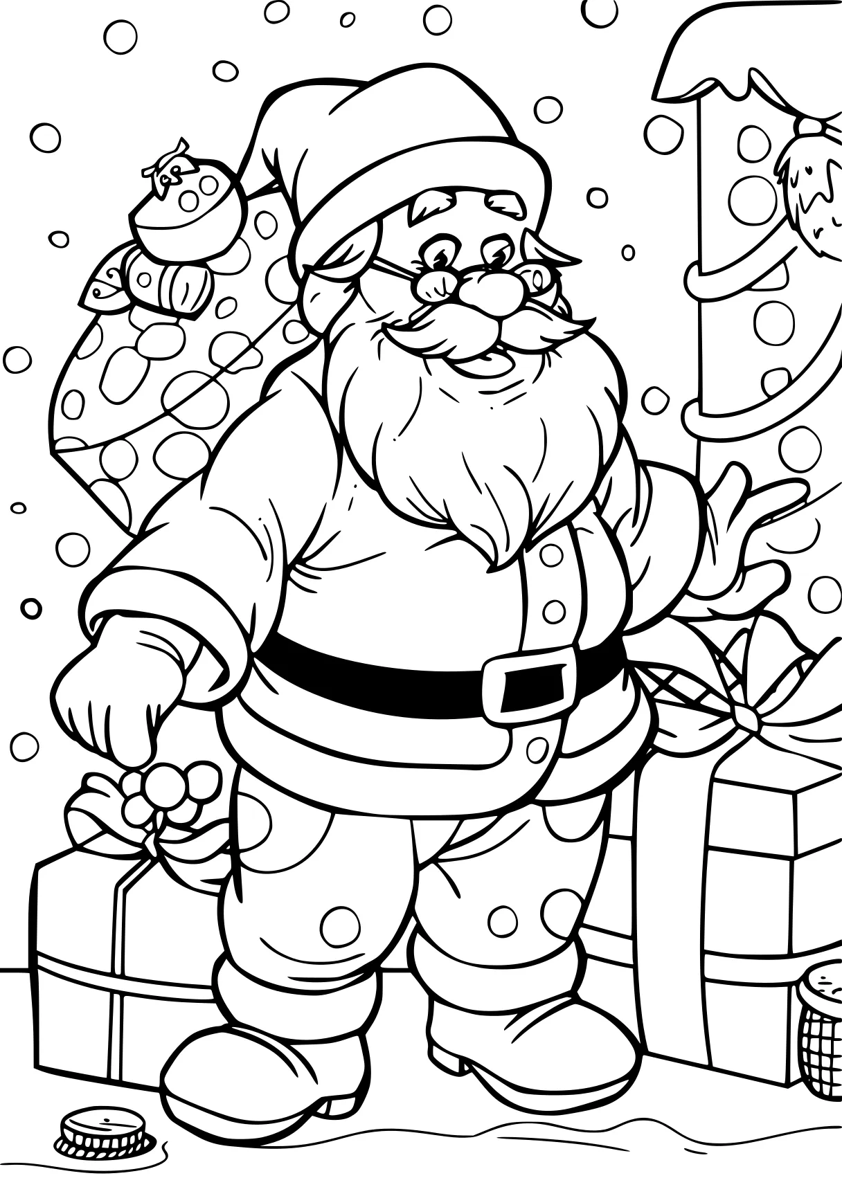 disney christmas coloring pages claus, santa, merry, free page downloads