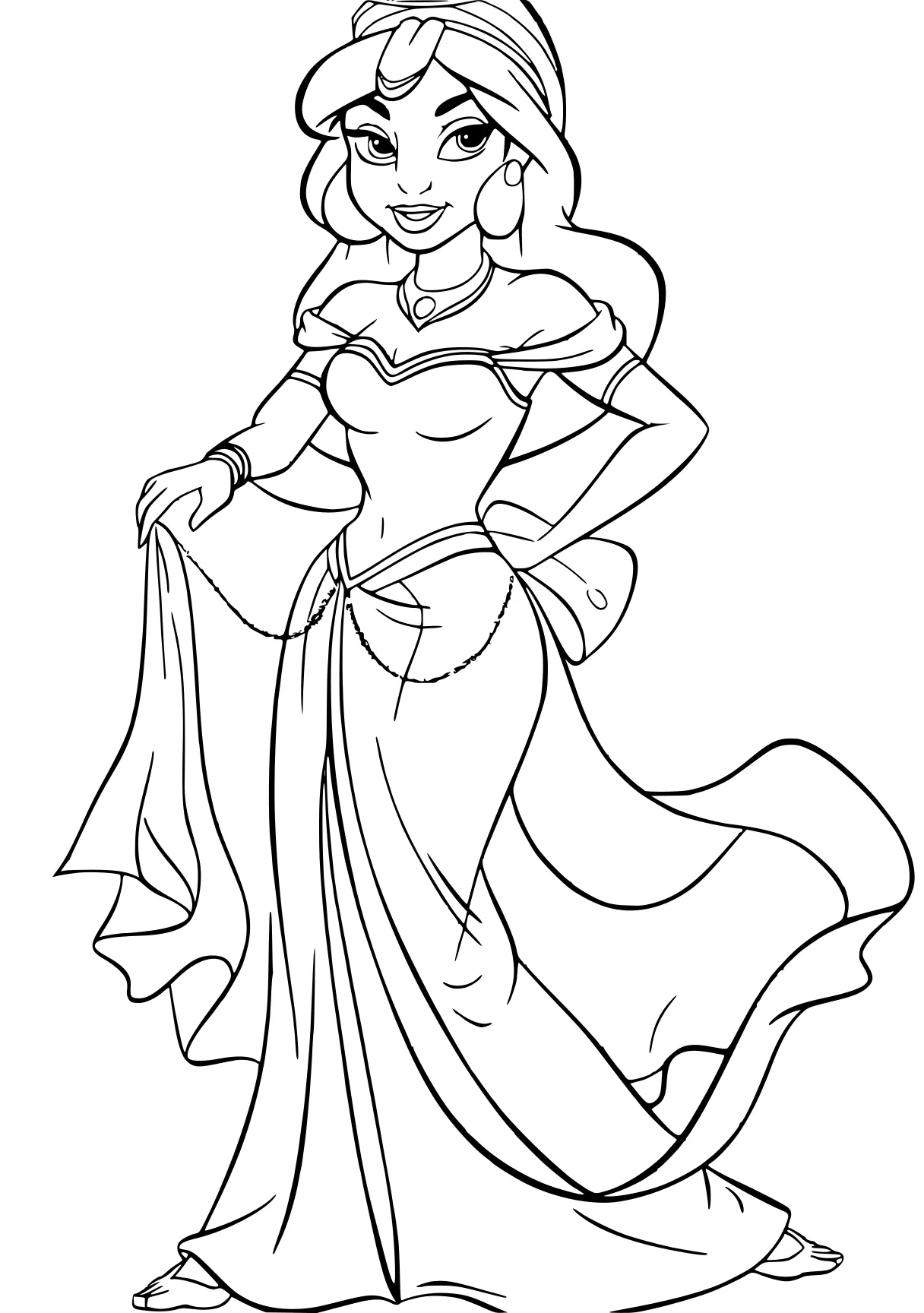 princess jasmine coloring pages rosalina, jasmine, widow, princess, lady, free page downloads