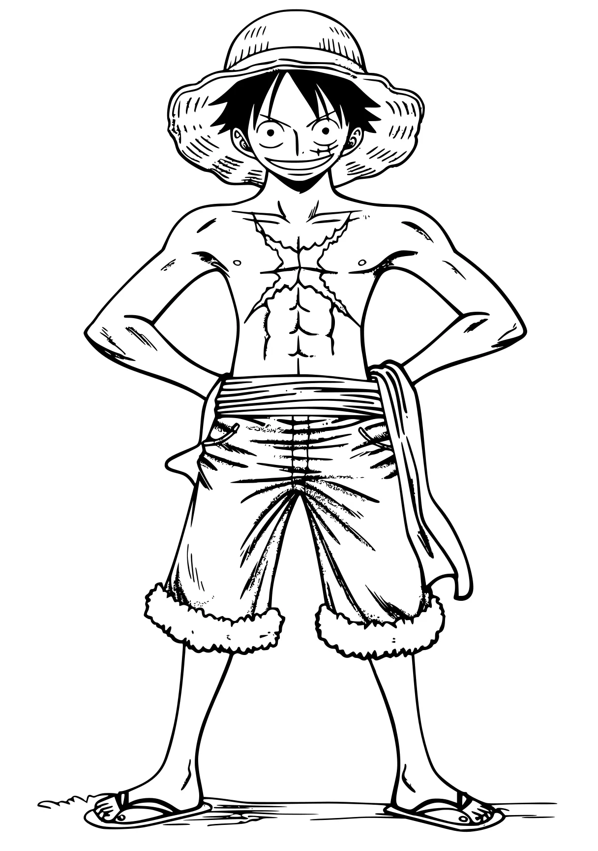 one piece coloring pages luffy, broly, goku, tanjiro, gogeta, free page downloads