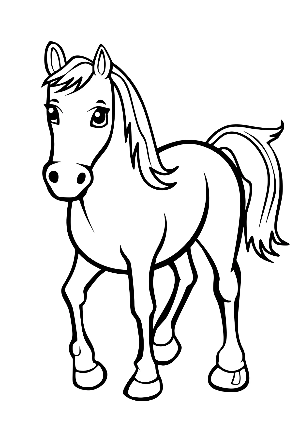 horse coloring pages horse, pony, unicorn, mlp, pegasus, free page downloads