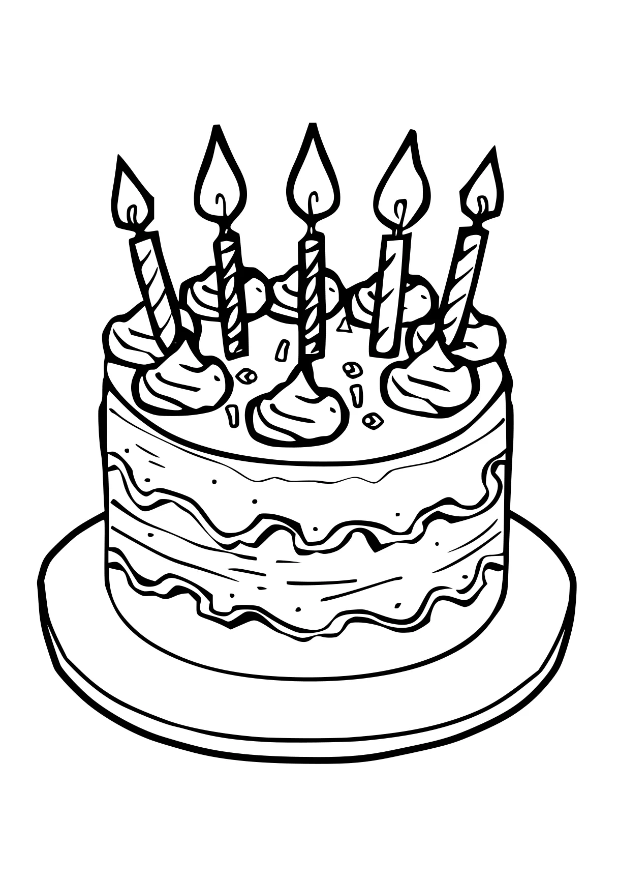 birthday cake coloring page cake, birthday, years, free downloads