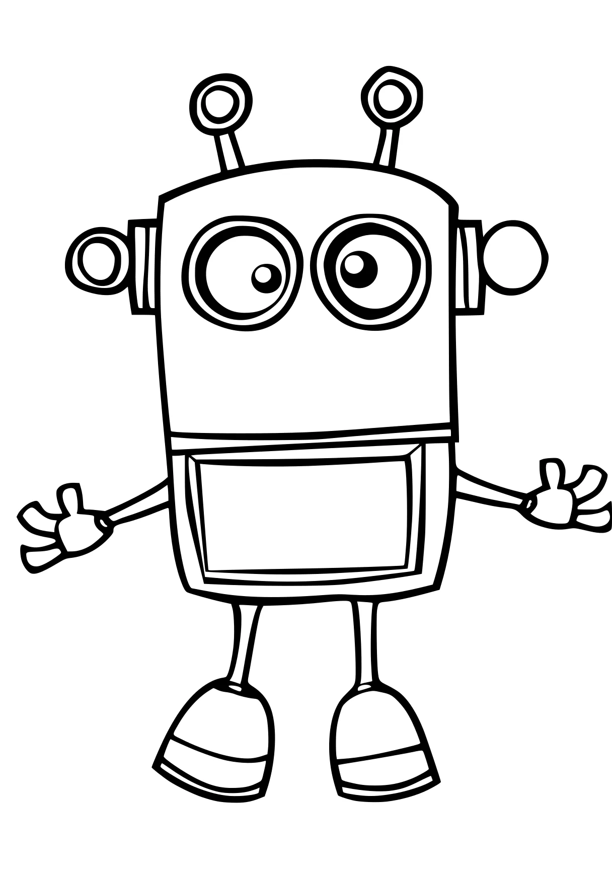 free coloring printables robot, bob, numberblocks, minion, ai, page downloads