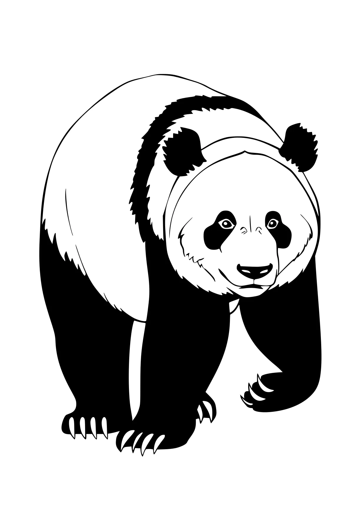 panda bear coloring pages panda, wan, kung, banban, bear, free page downloads