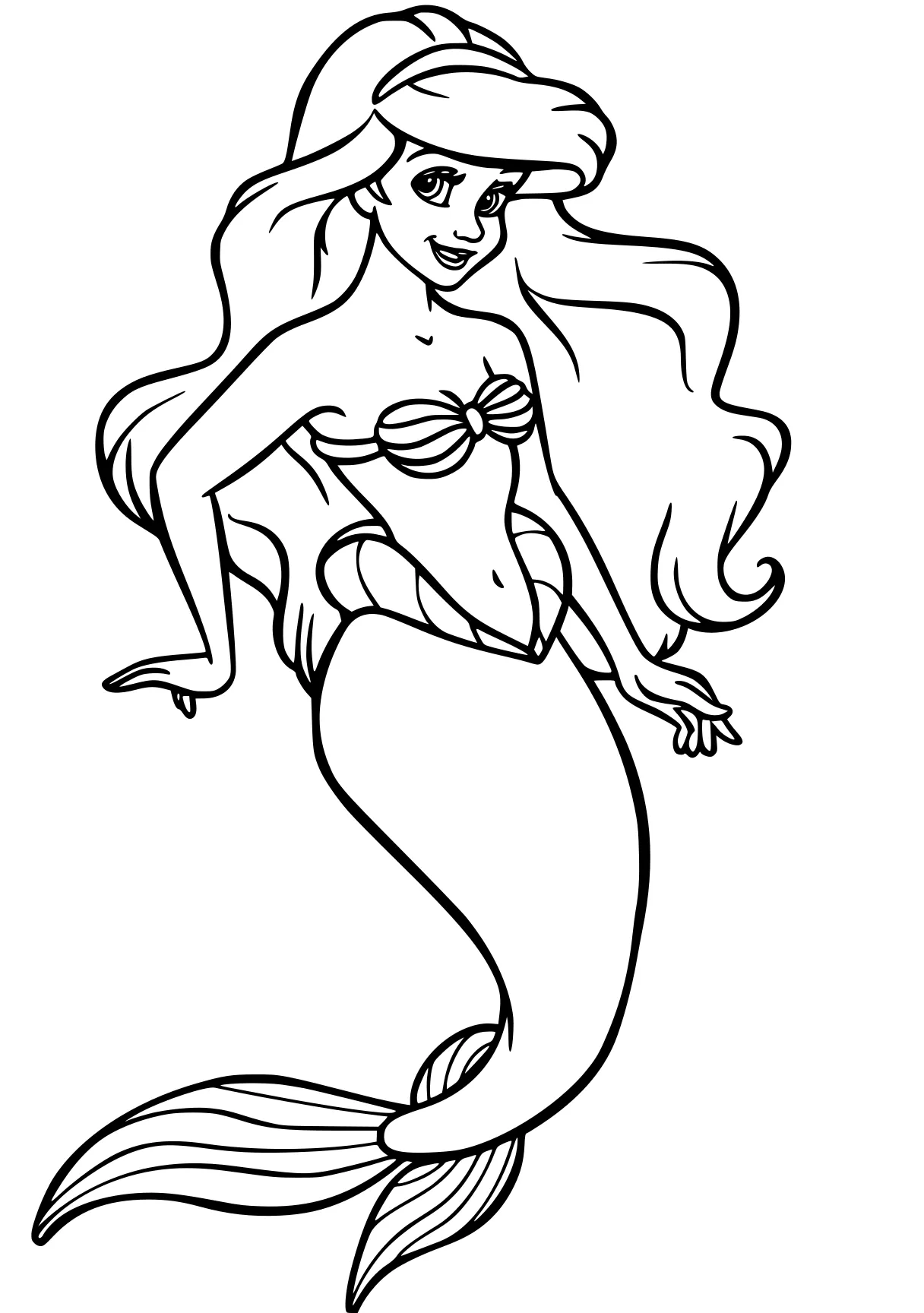 princess ariel coloring pages mermaid, ariel, siren, jasmine, fish, free page downloads