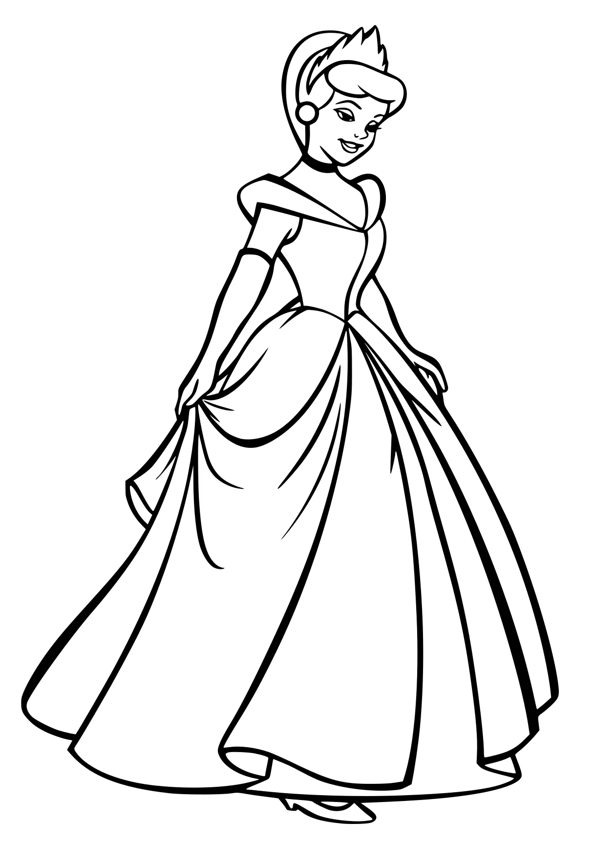 cinderella coloring cinderella, tiana, rosalina, belle, elsa, free page downloads