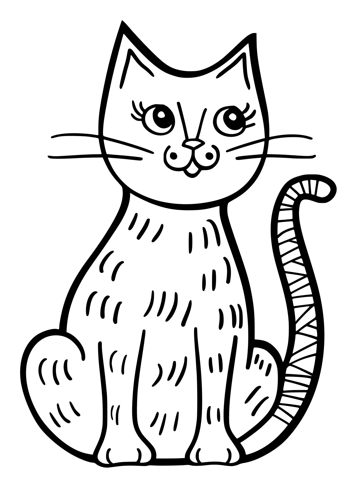 coloring worksheets cat, kitty, illustrator, free page downloads