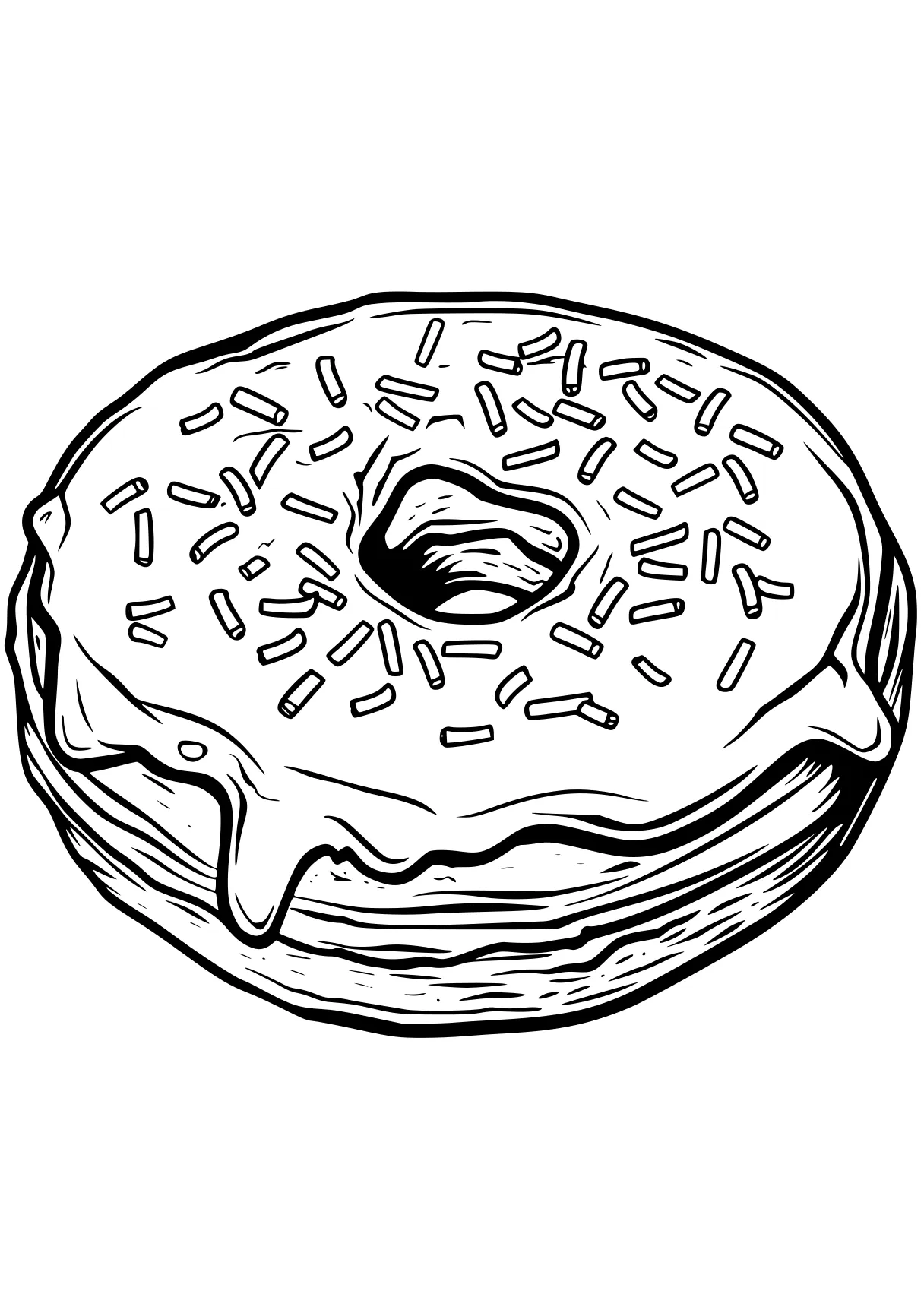 donut coloring page donut, pie, cake, foods, food, free downloads