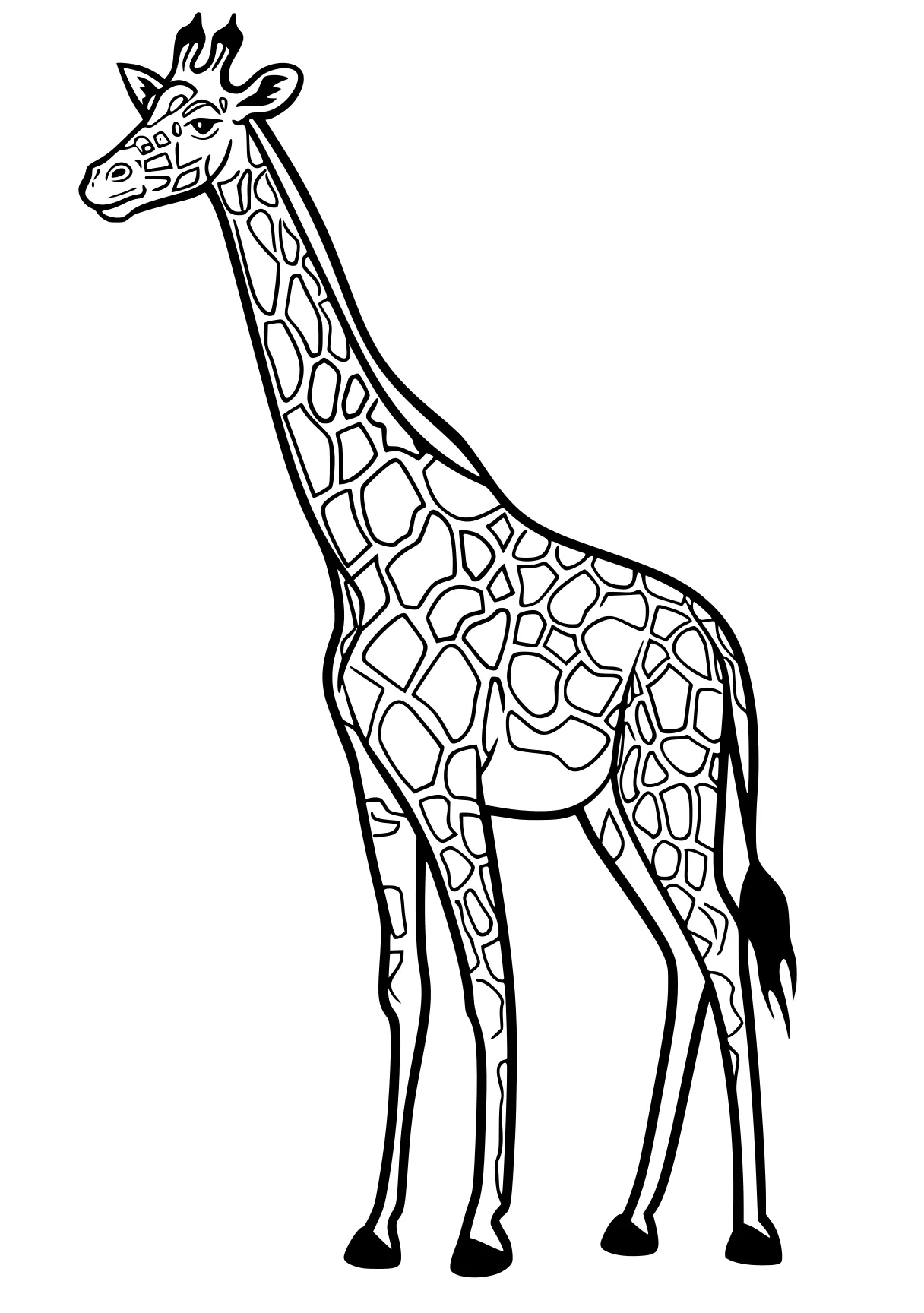 giraffe coloring giraffe, brachiosaurus, llama, camel, deer, free page downloads