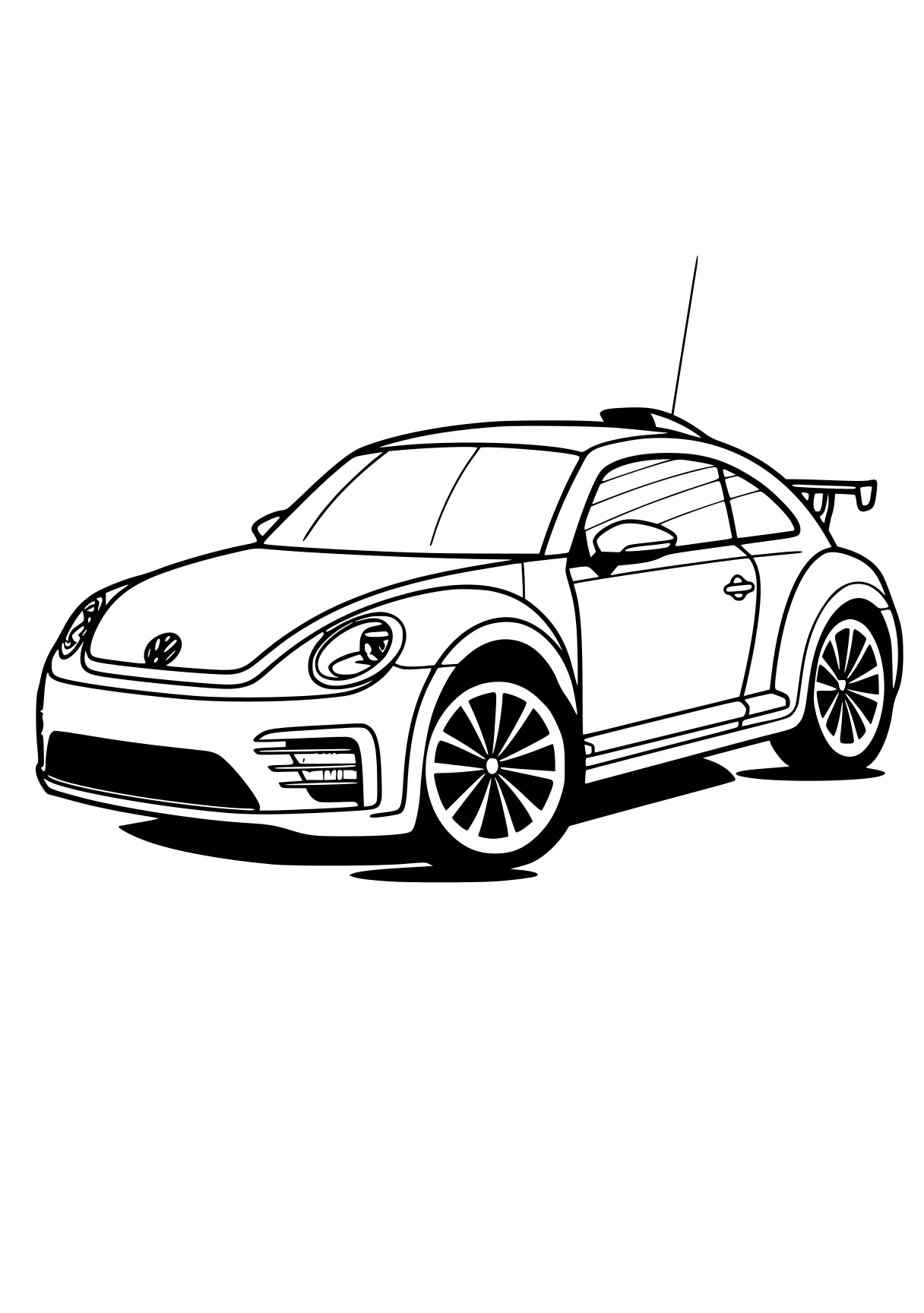 car coloring sheet mini, car, robocar, vehicle, illustrator, free page downloads