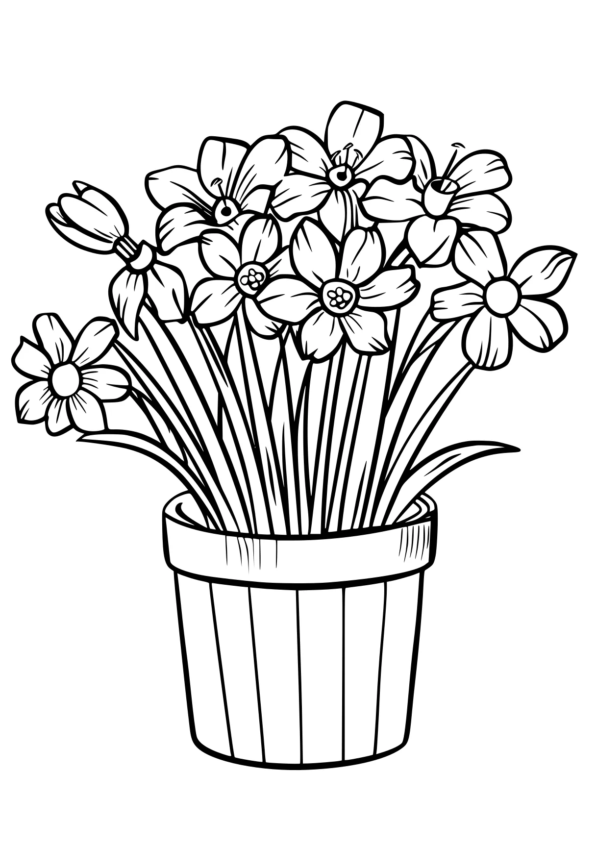 spring time coloring pages flowers, tulip, flower, free page downloads