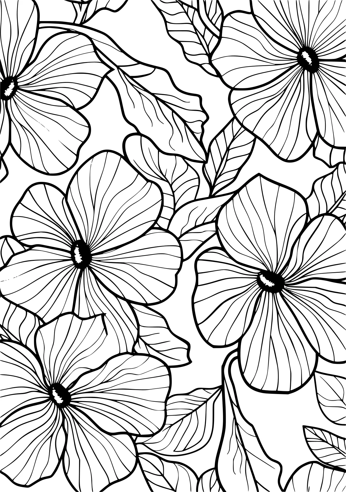 flower coloring, pattern, patterns, floral, free page downloads