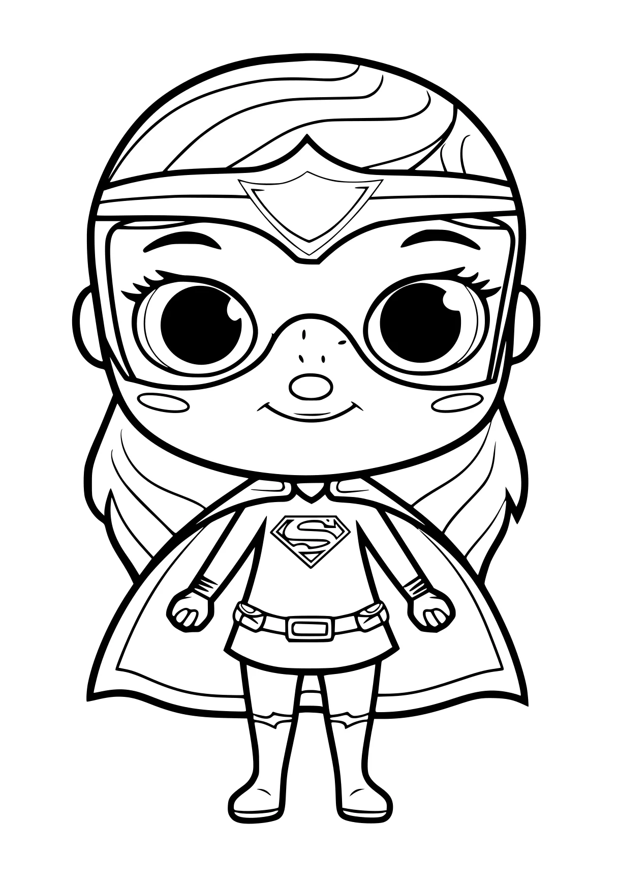 super coloring pages superhero, superman, wonder, thor, pororo, free page downloads