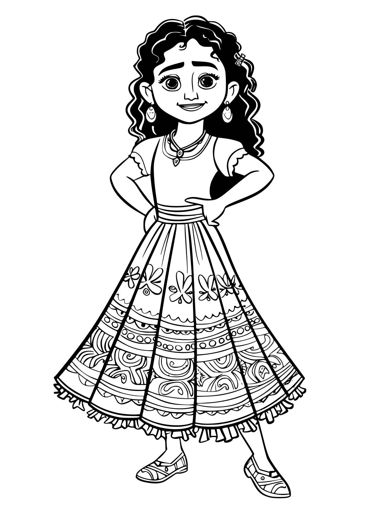 encanto colouring pages moana, rangoli, chibi, diwali, free coloring page downloads