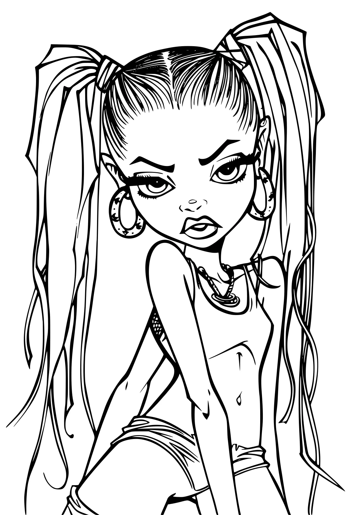 bratz coloring pages bratz, harley, girl, glamrock, winx, free page downloads