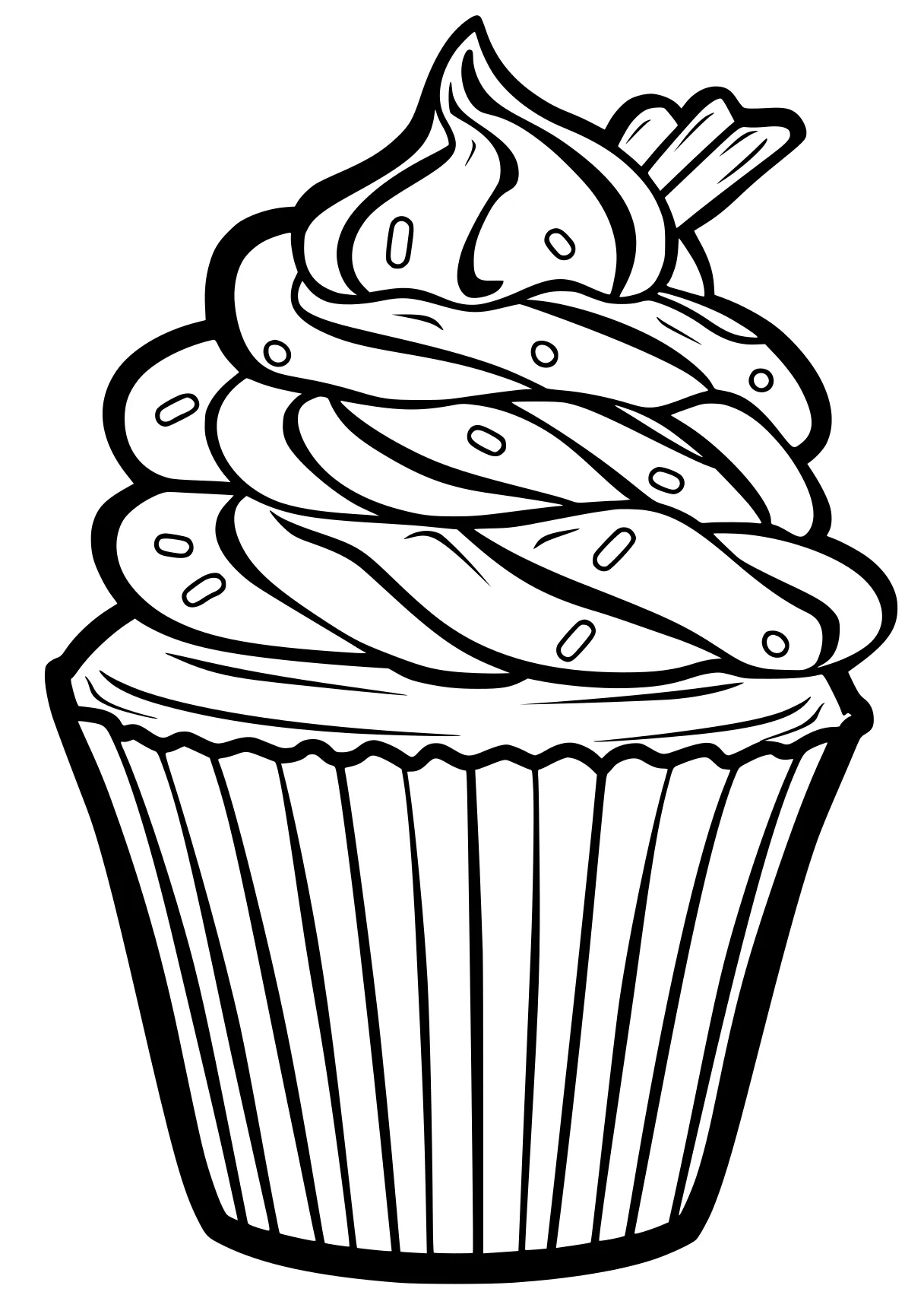 cupcake coloring page cupcake, cake, birthday, foods, illustrator, free downloads