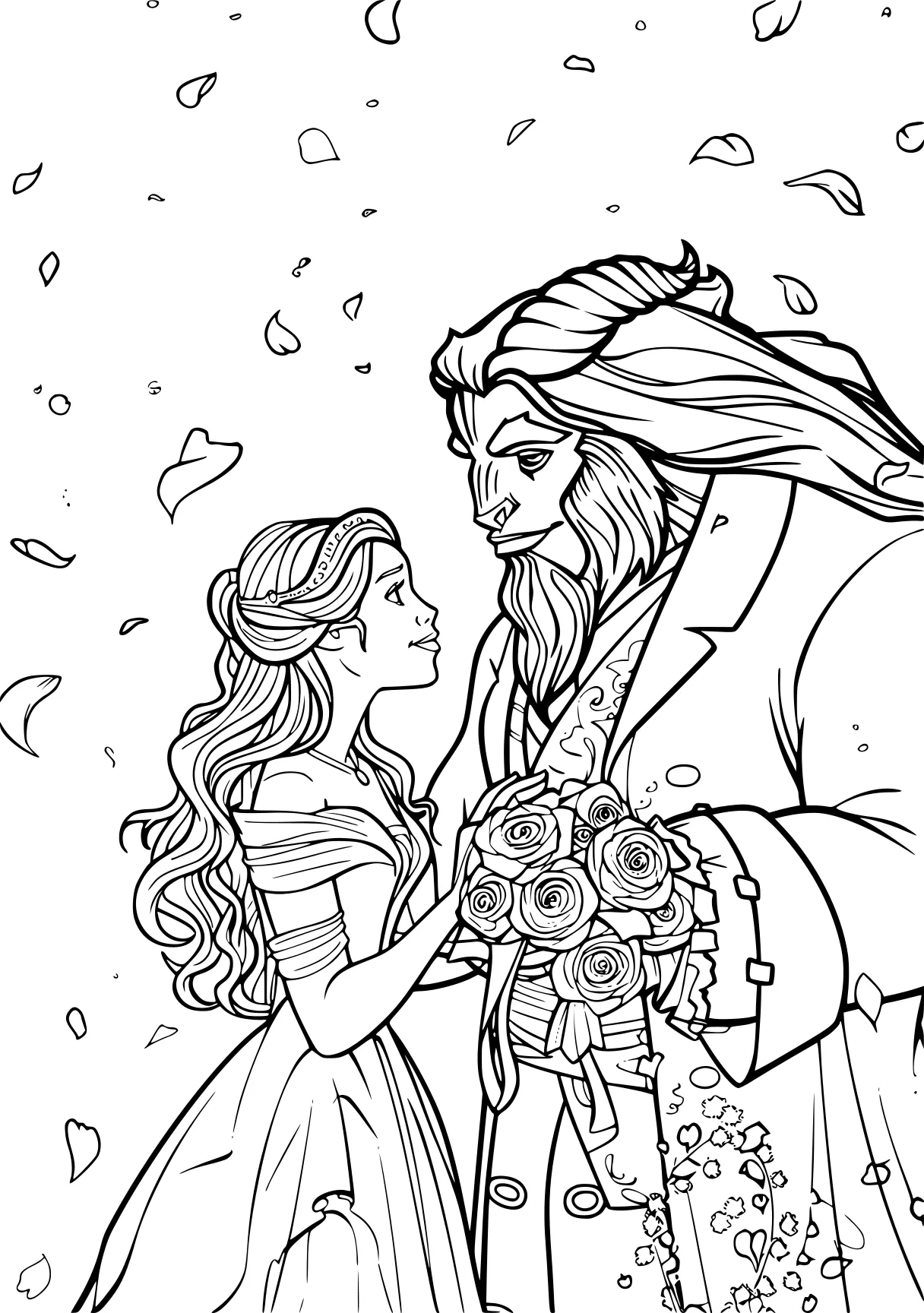 beauty and the beast coloring pages coloring, tangled, preview, free page downloads