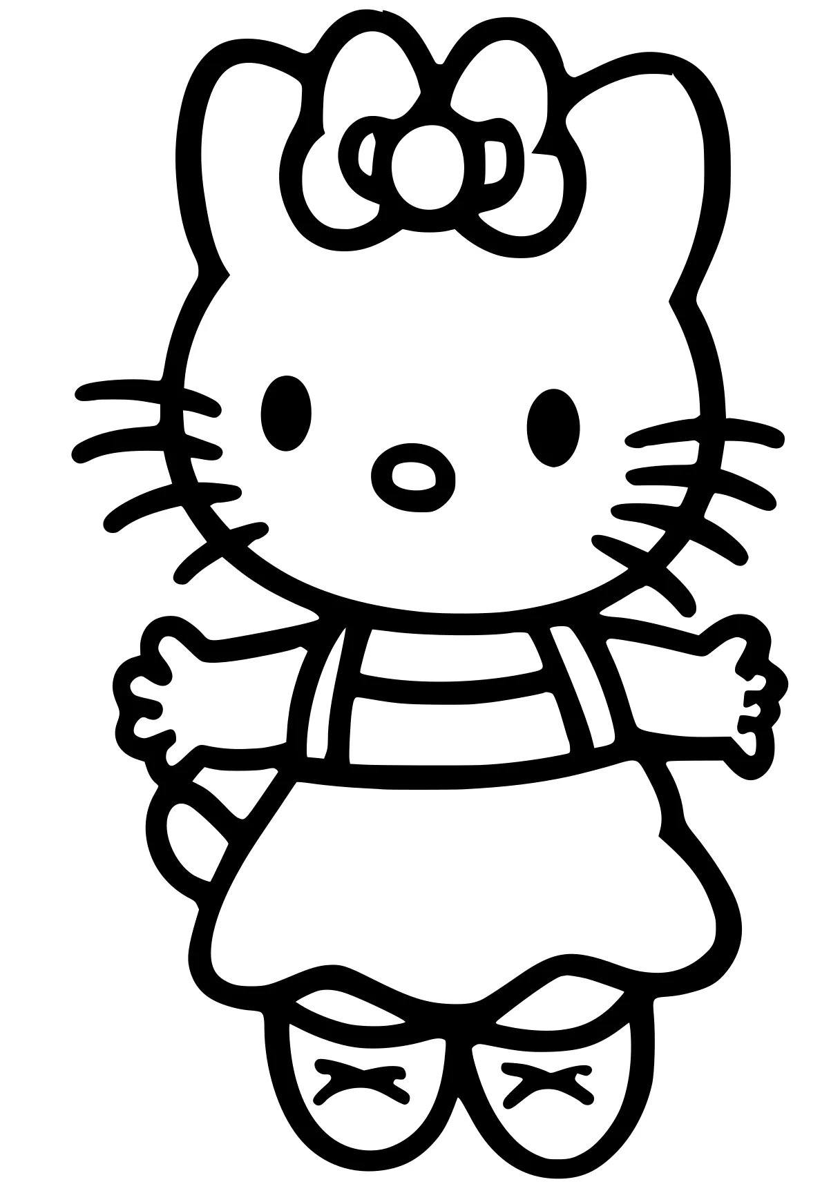 hello kitty coloring book sanrio, peppa, kitty, winnie, piglet, free page downloads