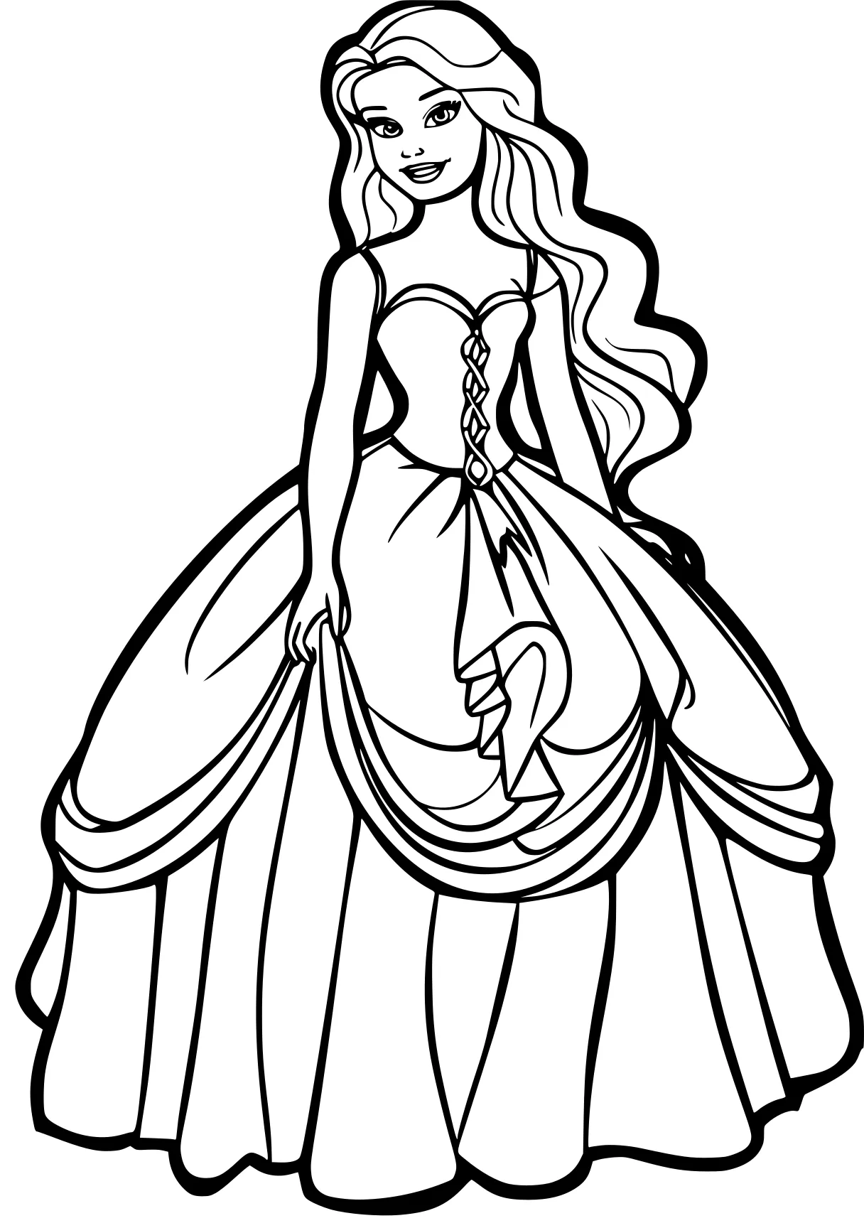 barbie coloring pages printable rapunzel, rosalina, cinderella, princess, belle, free page downloads