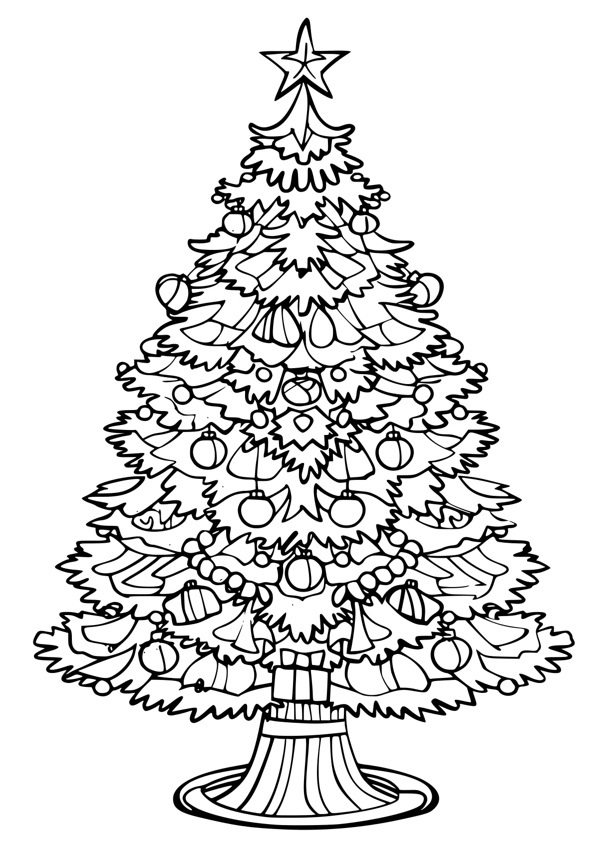 christmas tree coloring page ornament, tree, merry, free downloads