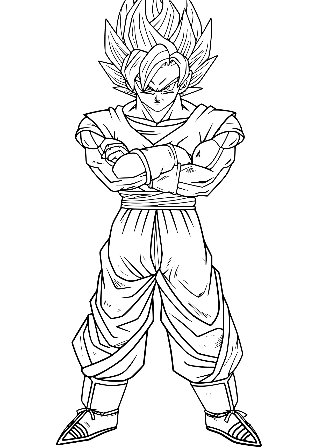 goku coloring sheets gogeta, broly, vegito, vegeta, goku, free page downloads