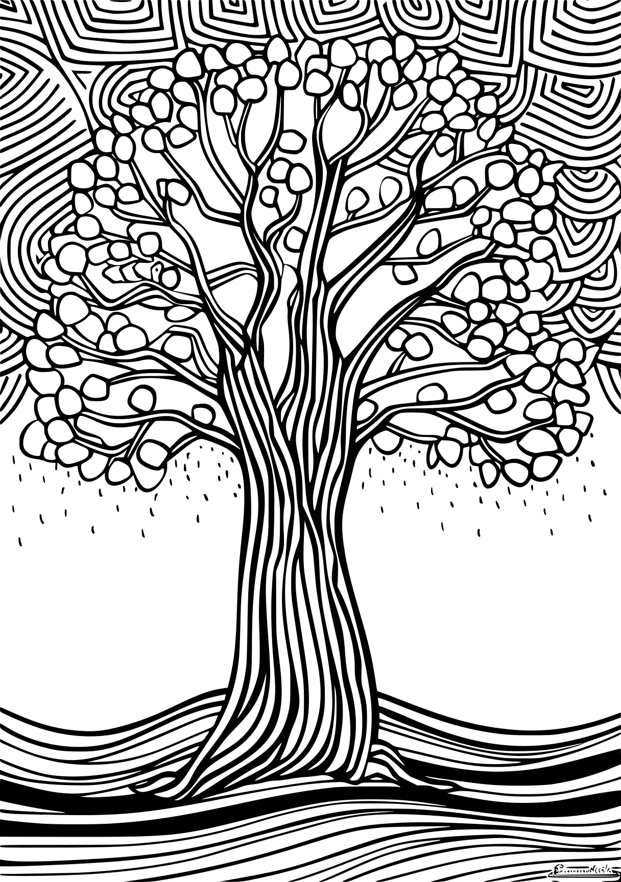 tree coloring page tree, trees, zacchaeus, free downloads