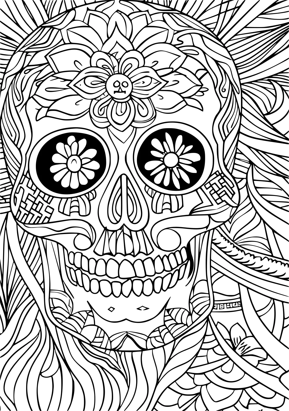 color by number sheets muertos, mandalas, illustrator, free coloring page downloads