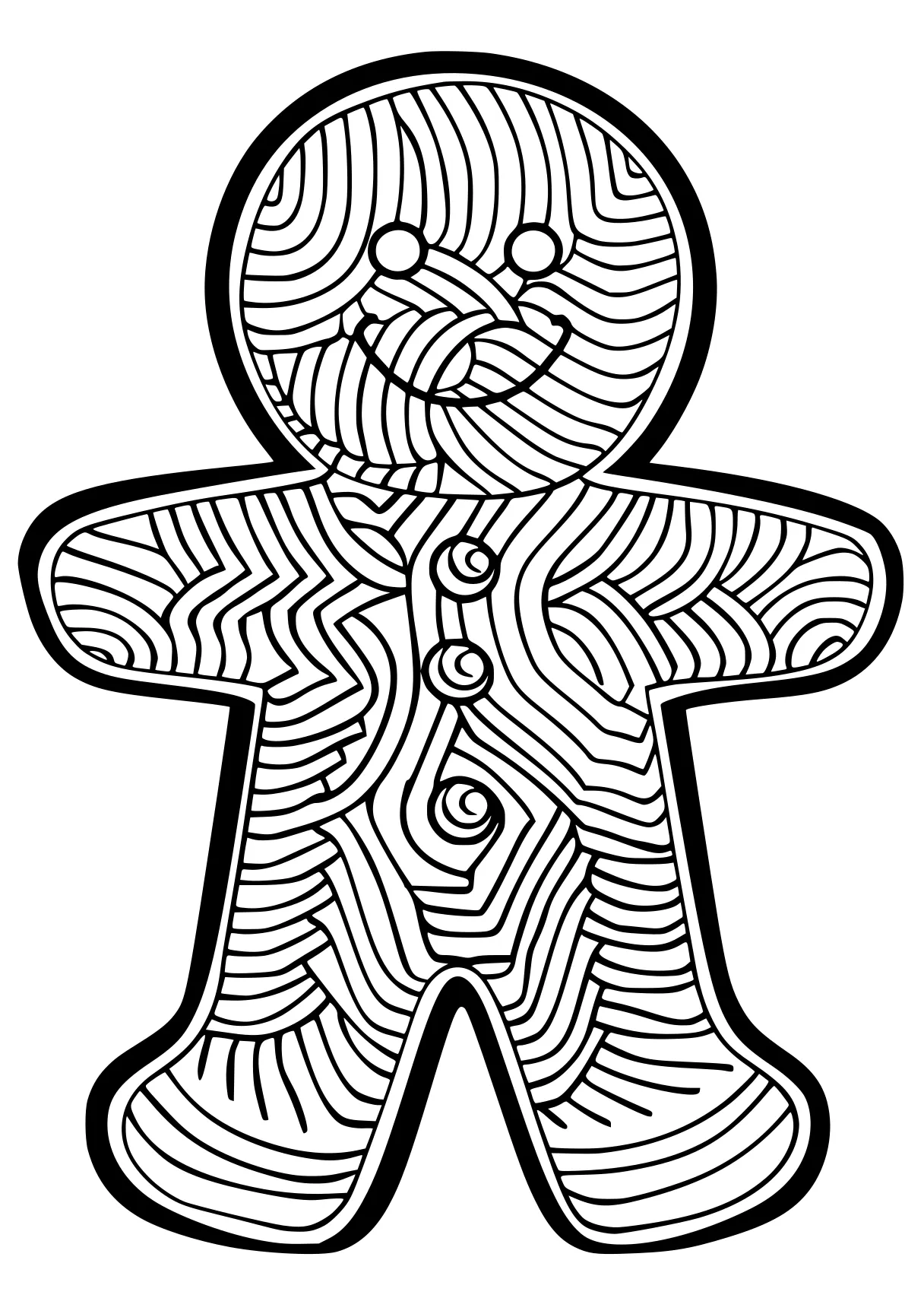 gingerbread man coloring sheet gingerbread, zentangle, ornament, pilgrim, spiroglyphics, free page downloads