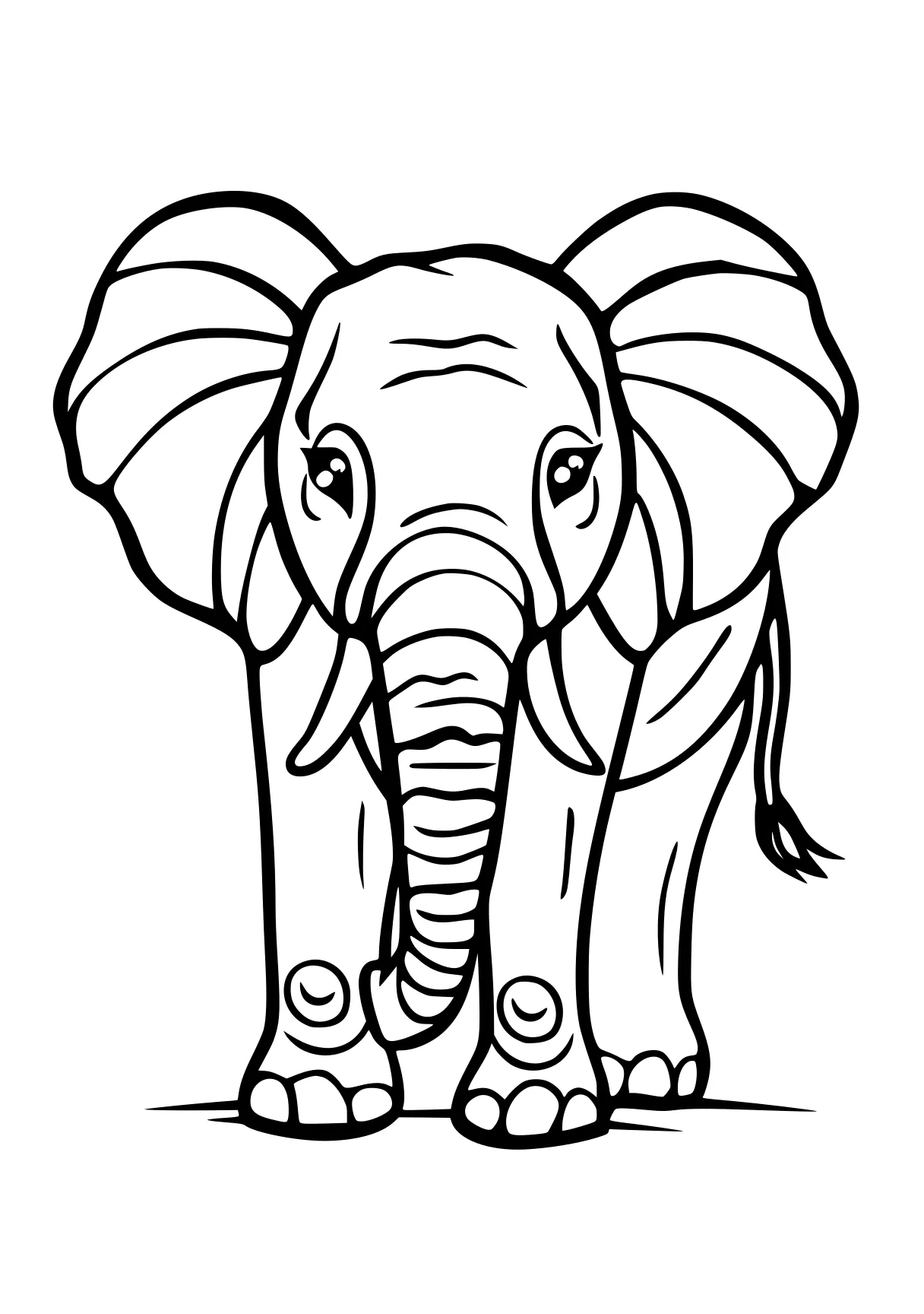 elephant coloring page elephant, illustrator, dumbo, size, free downloads