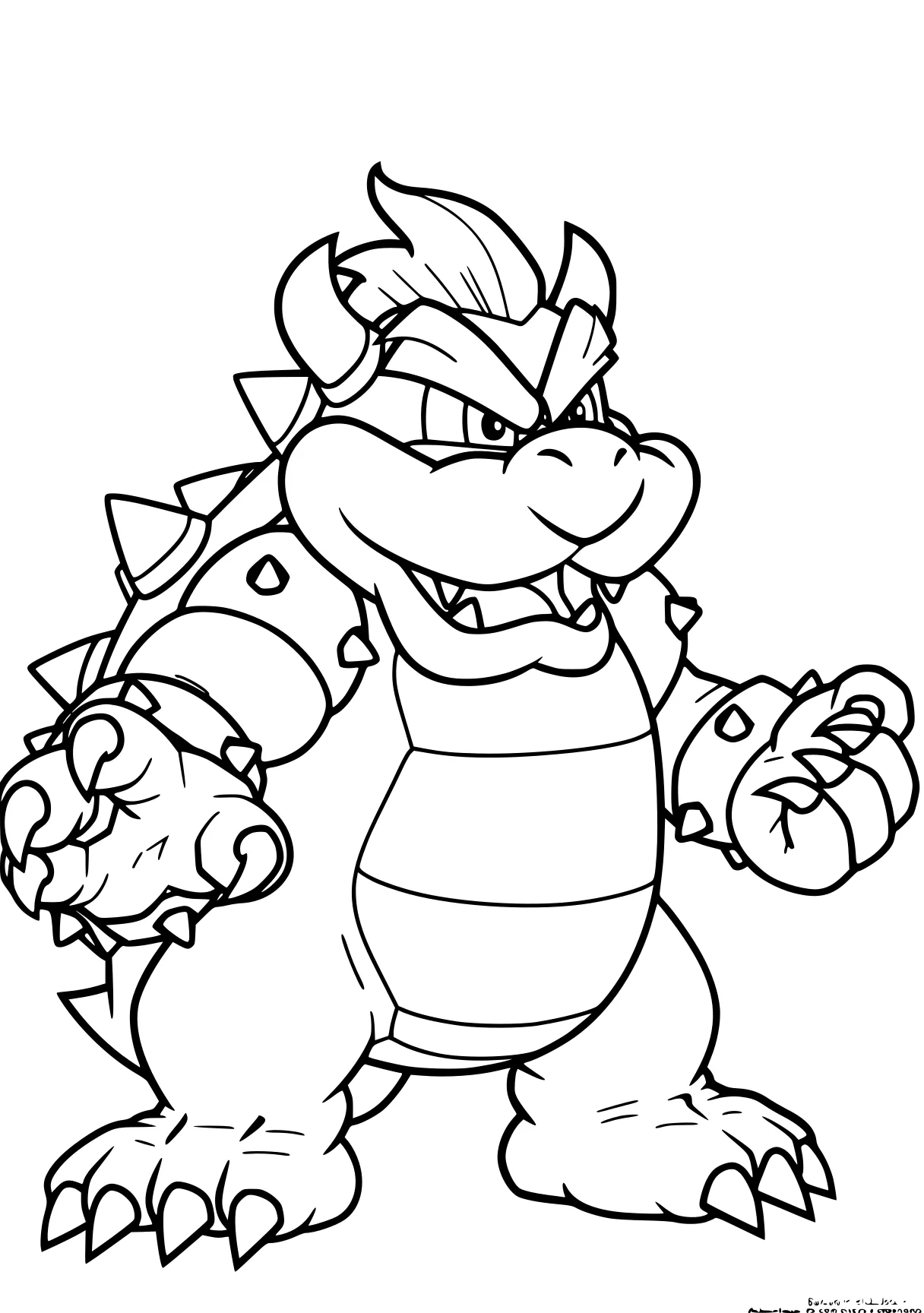 bowser coloring page bowser, yoshi, coloring, mario, toad, free downloads