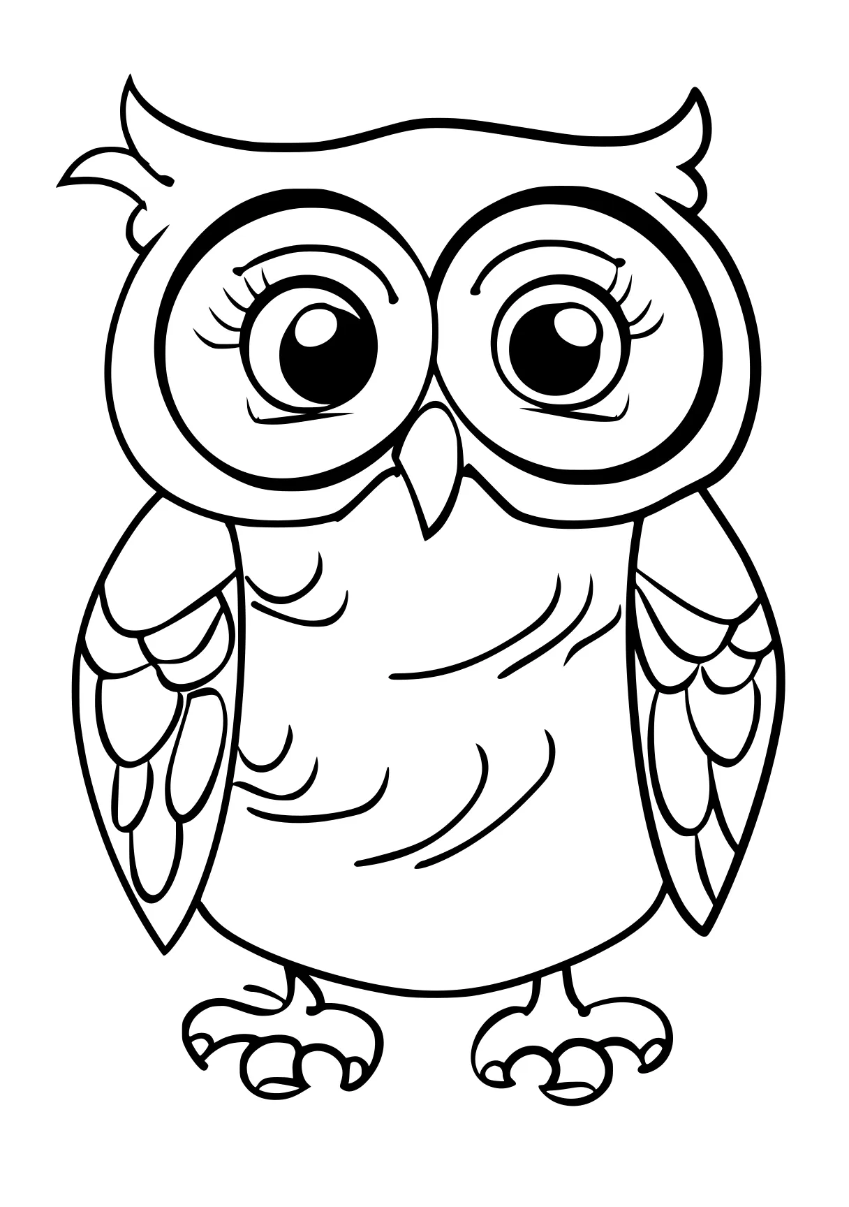 coloring sheets owl, illustrator, pororo, free page downloads