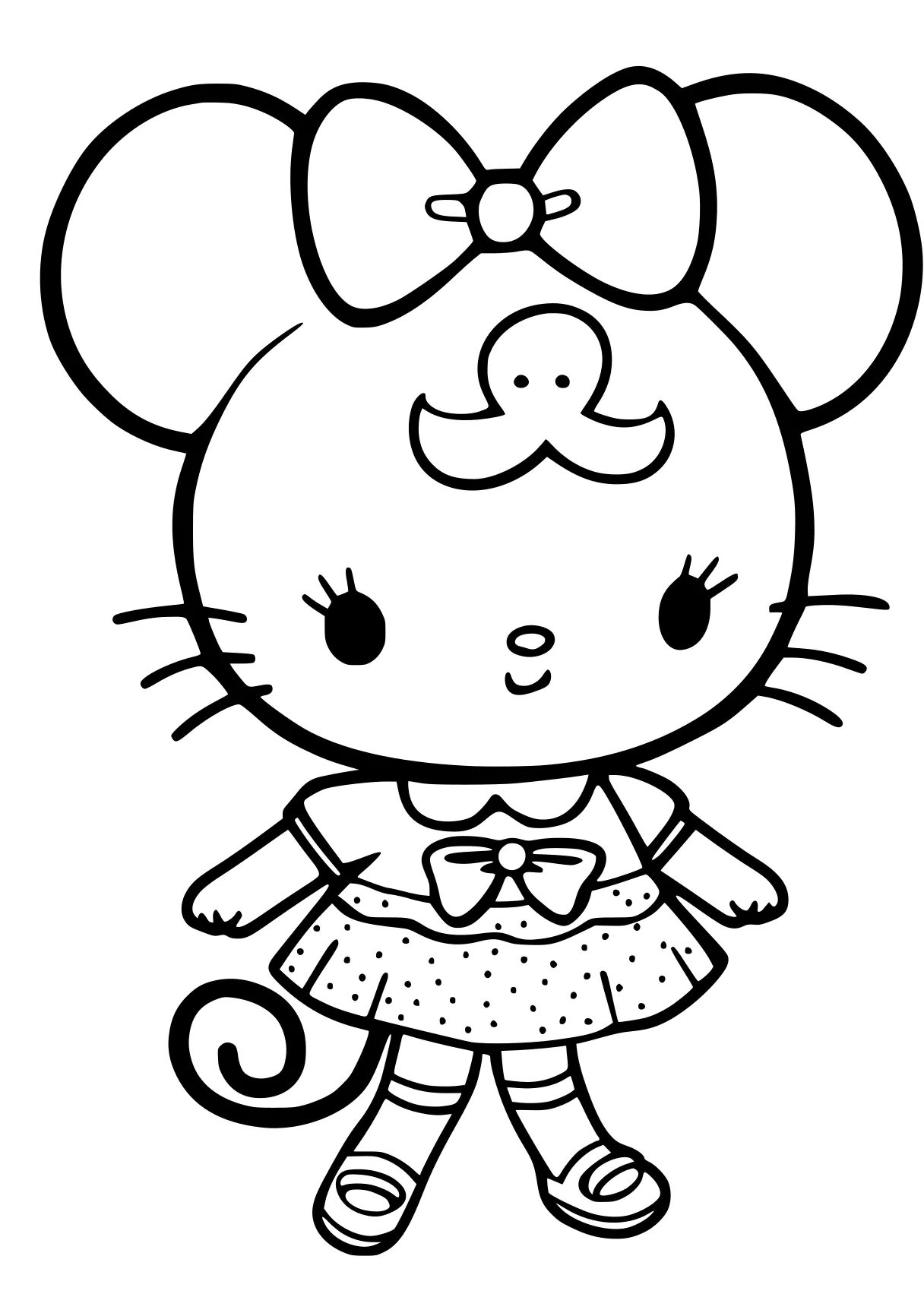 sanrio coloring pages mouse, sanrio, cinnamoroll, kitty, chibi, free page downloads