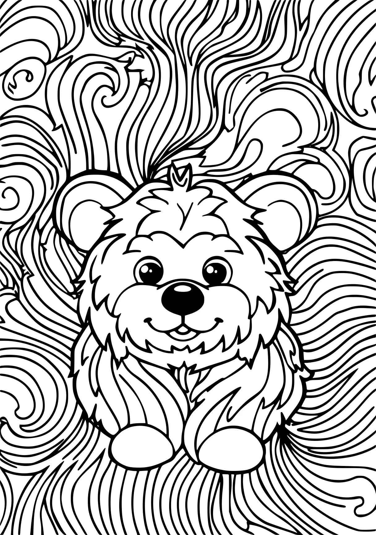 coloring patterns, lion, bear, zentangle, free page downloads