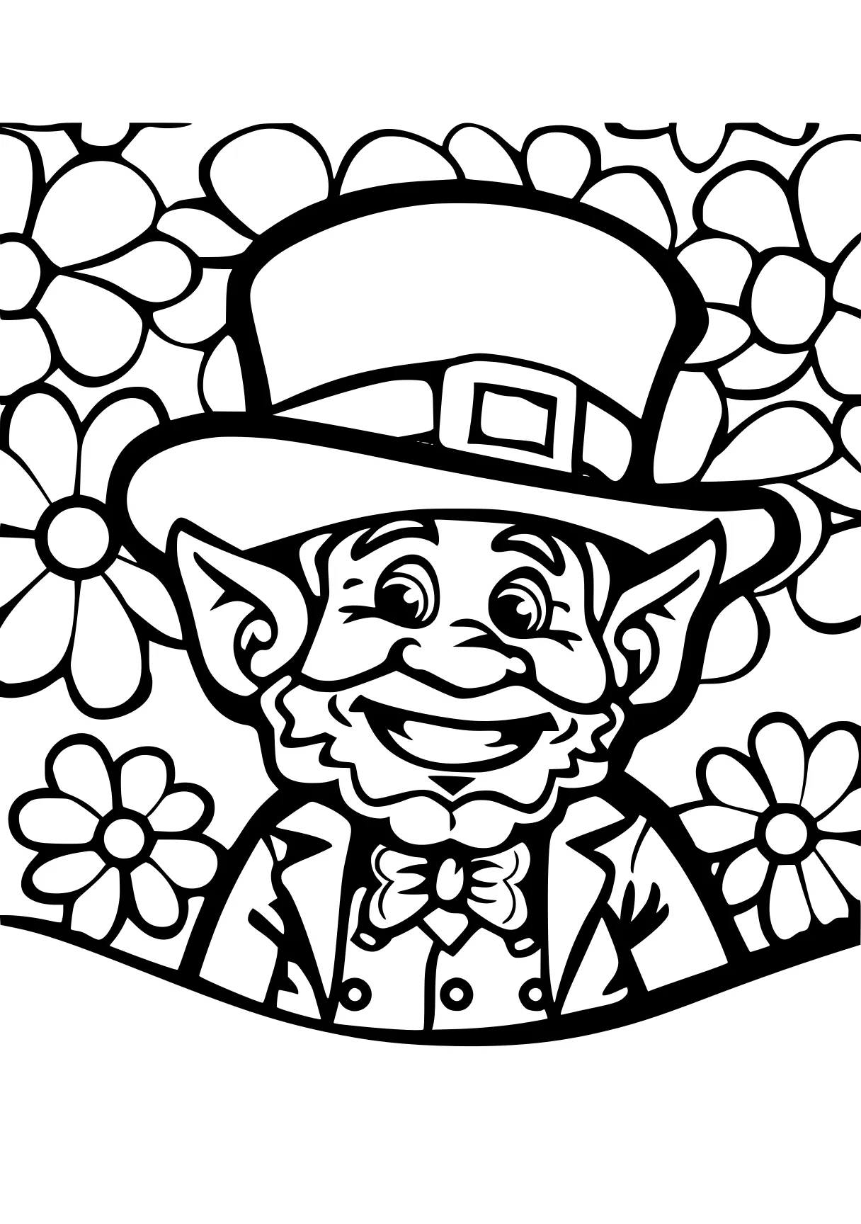 saint patrick's day coloring pages leprechaun, pinocchio, gnome, free page downloads