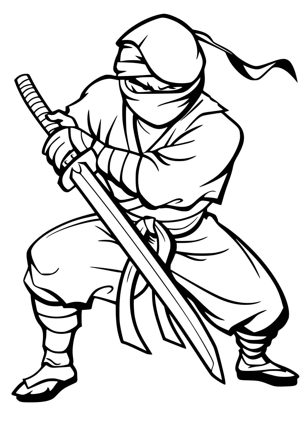 ninja coloring page ranger, katana, ninja, tanjiro, ninjago, free downloads