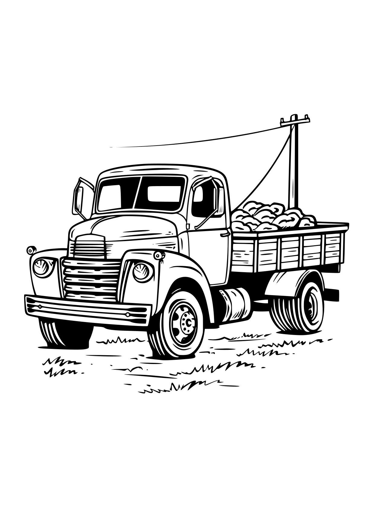 truck coloring sheets truck, trucks, vehicle, transportation, semi, free page downloads