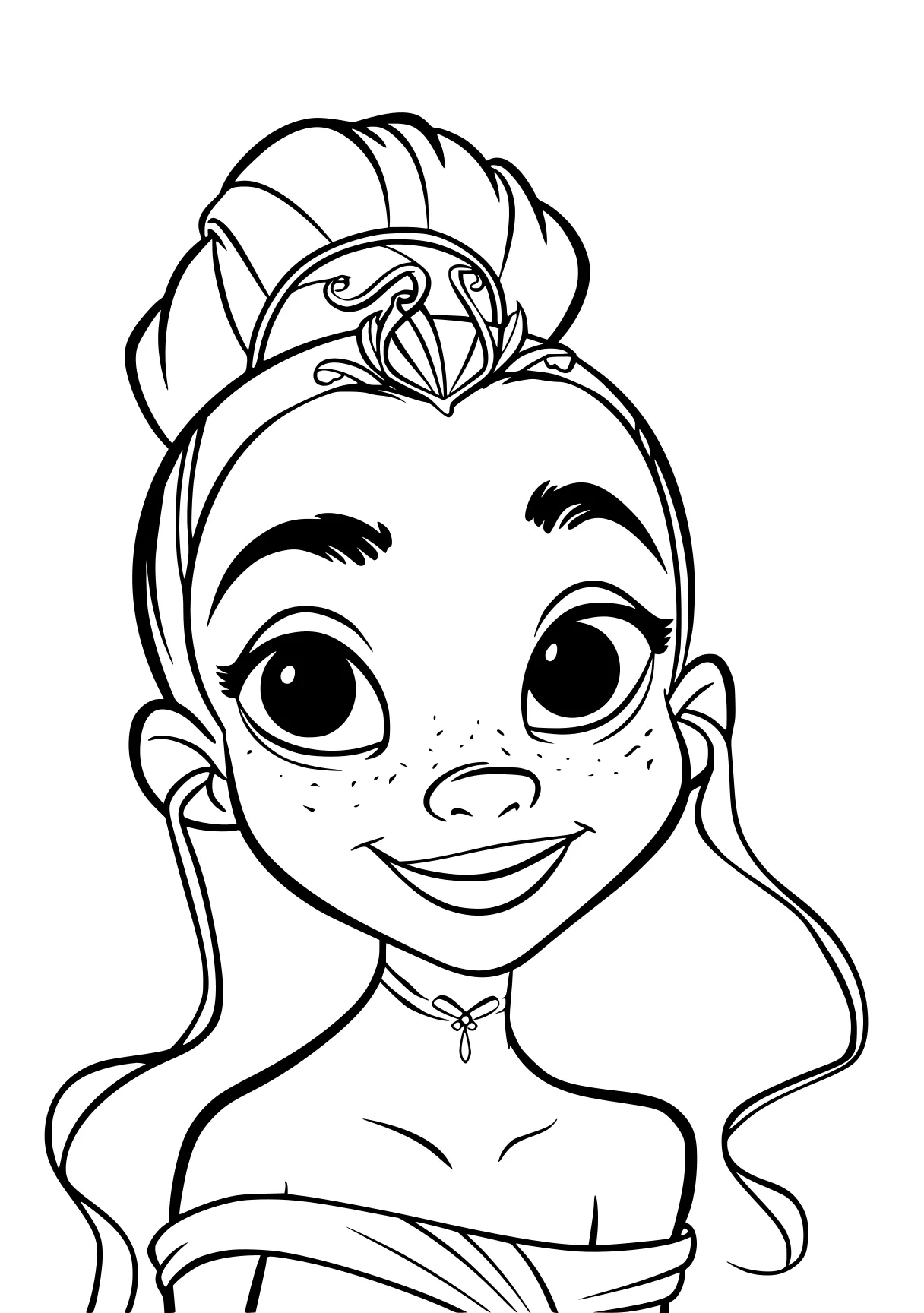 princess tiana coloring pages tiana, moana, elsa, rapunzel, ariel, free page downloads