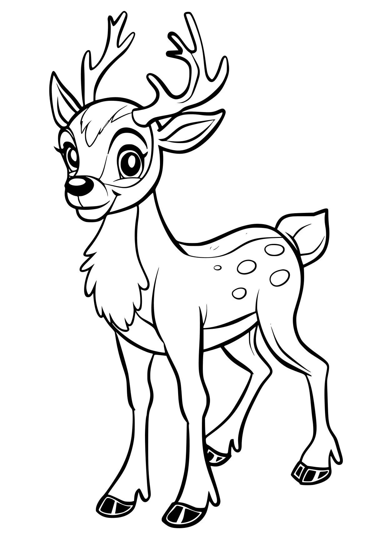 rudolph coloring page deer, bambi, rudolph, reindeer, eevee, free downloads