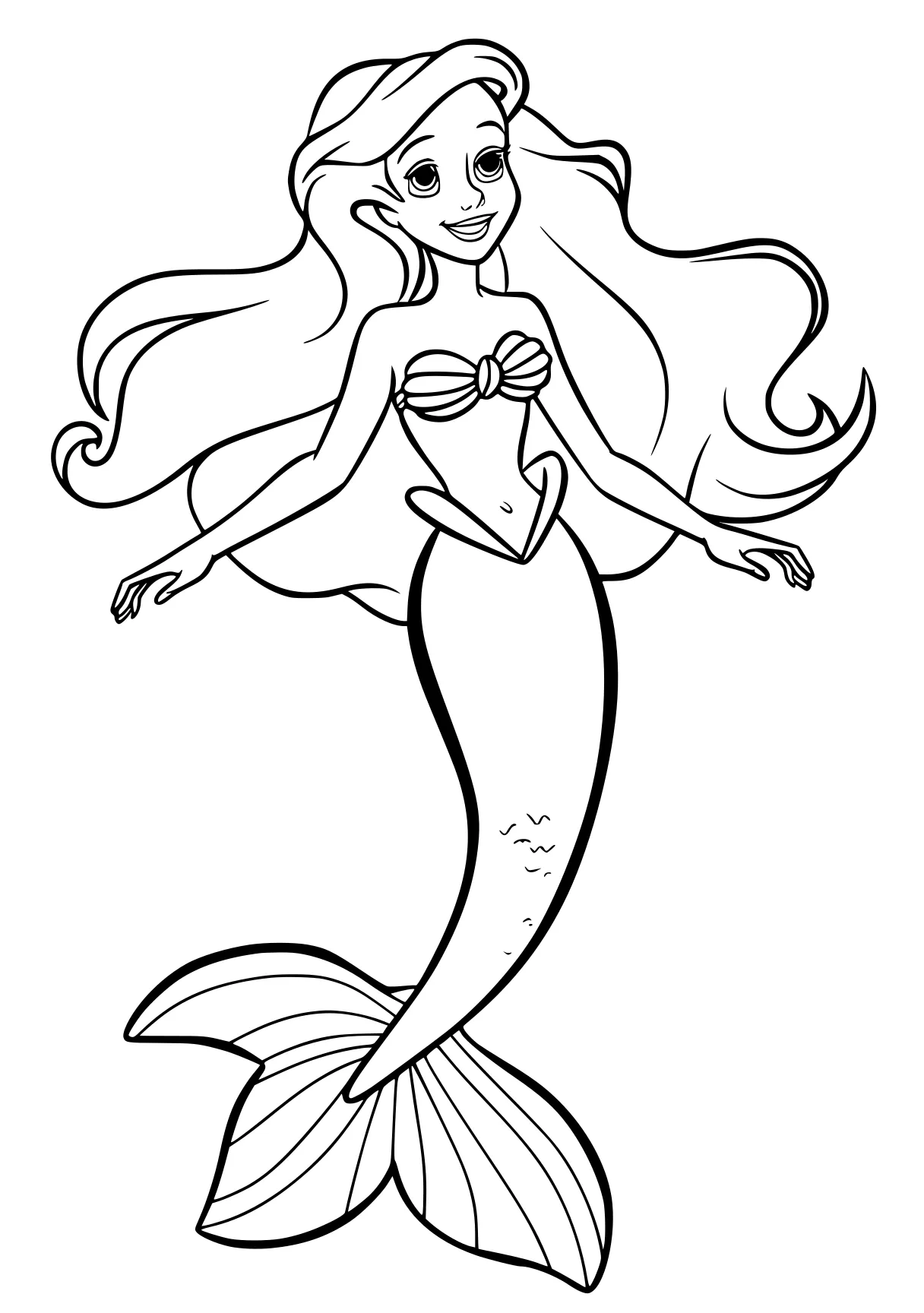 little mermaid coloring pages mermaid, ariel, siren, fish, jasmine, free page downloads