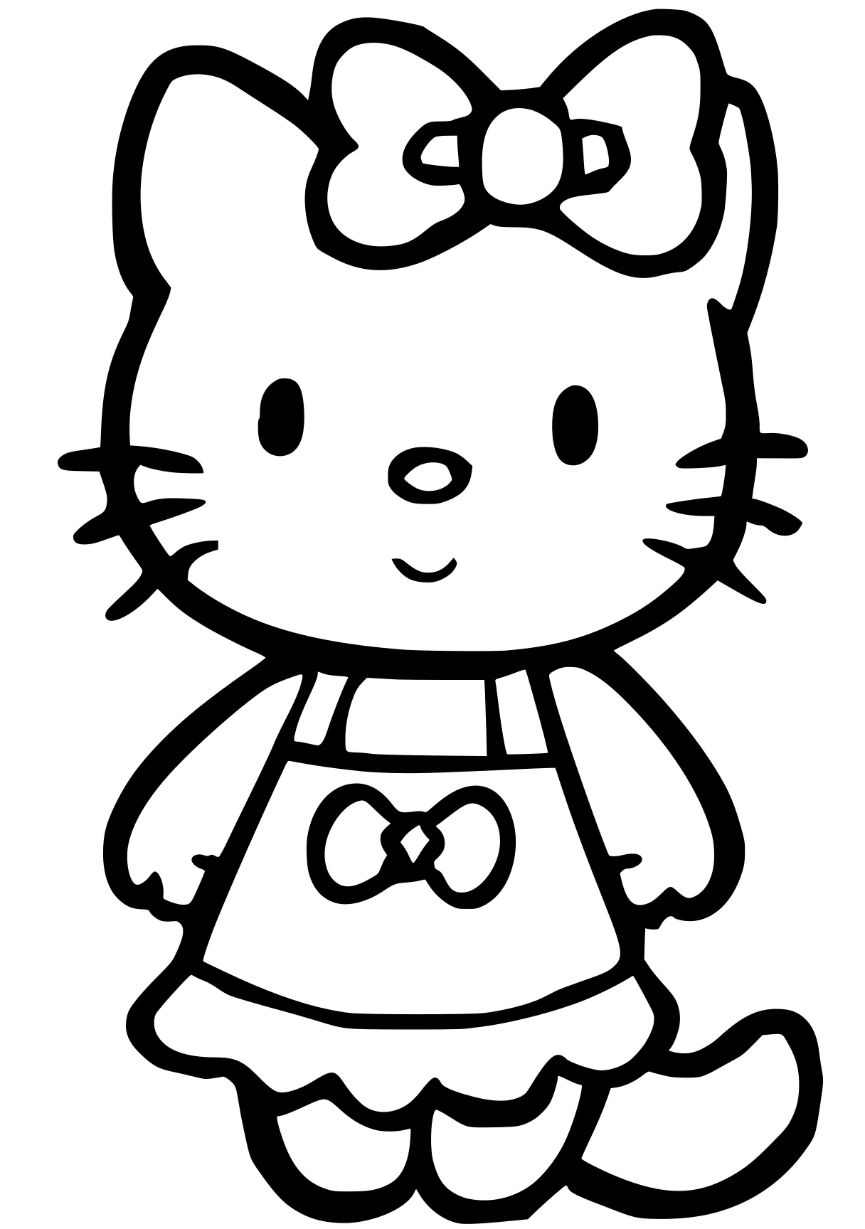 coloring pages printable hello kitty sanrio, winnie, kitty, unikitty, cinnamoroll, free page downloads