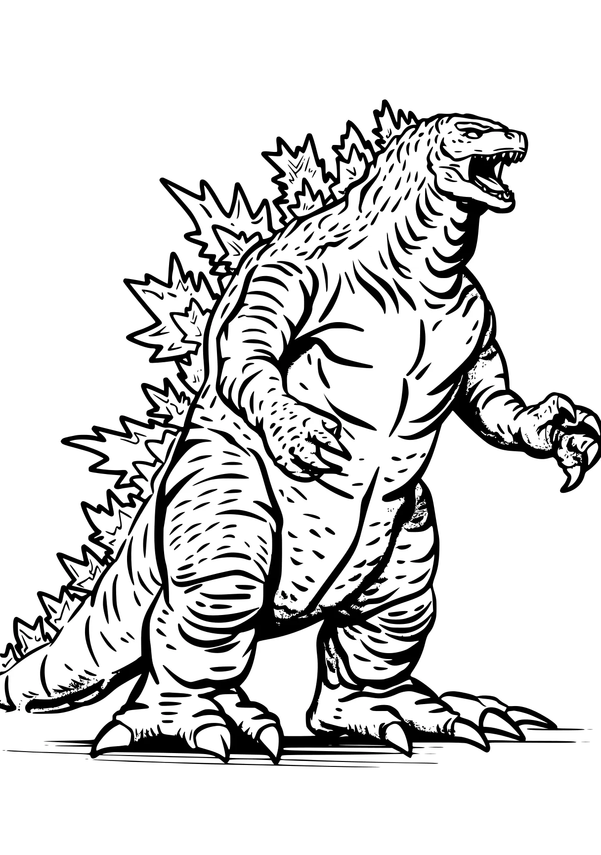 godzilla printable coloring pages godzilla, trex, tyrannosaurus, t-rex, mechagodzilla, free page downloads