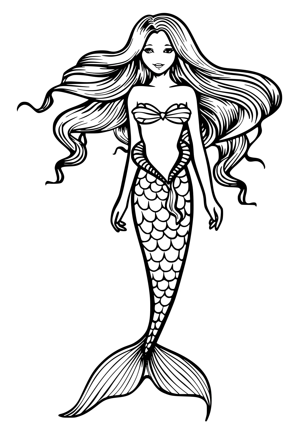 mermaid coloring pages mermaid, ariel, siren, fish, zentangle, free page downloads