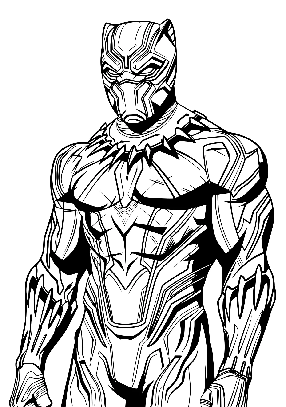 black panther coloring page ultraman, wolverine, iron, frieza, groot, free downloads