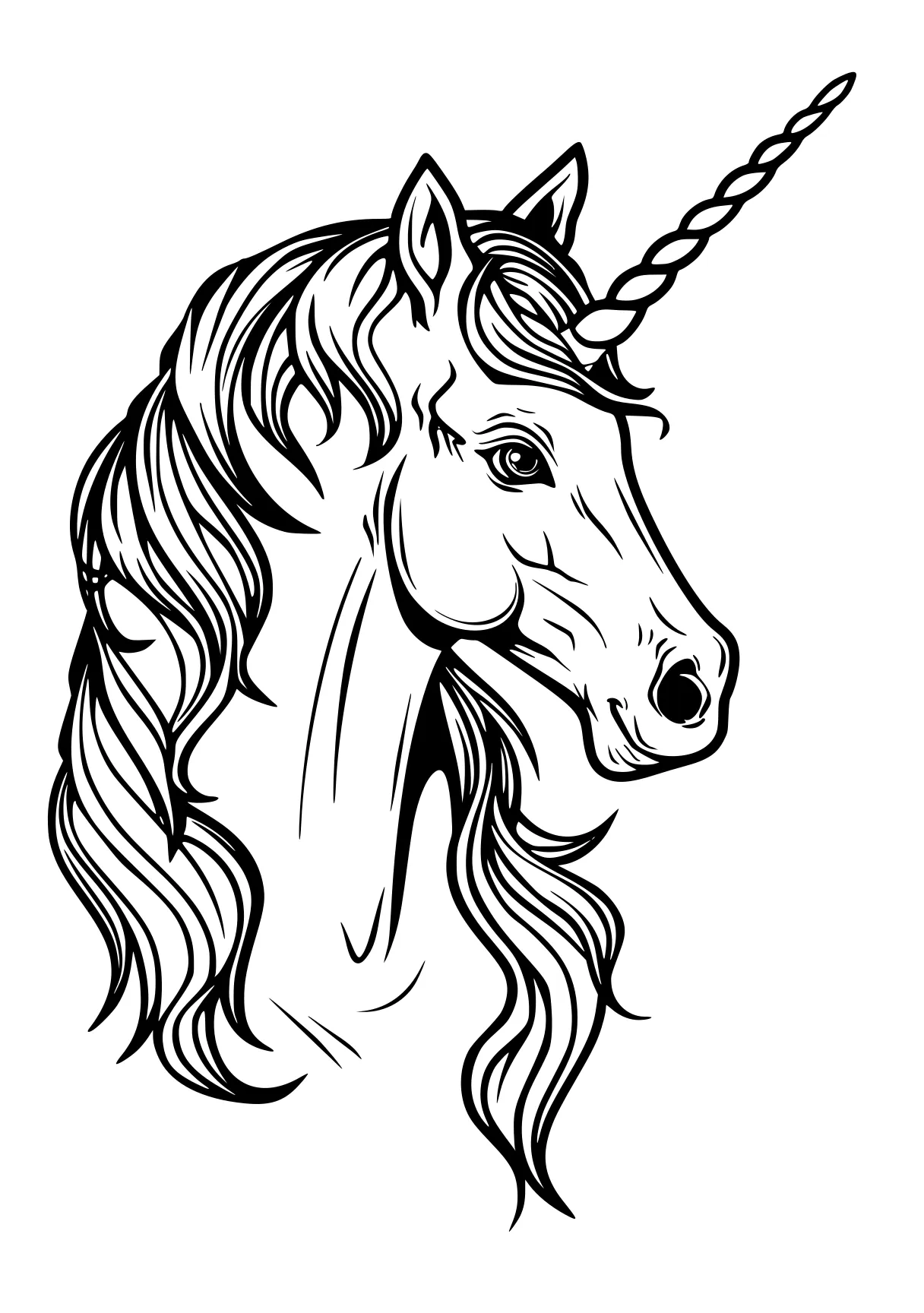 unicorn coloring unicorn, horse, pony, alicorn, caticorn, free page downloads